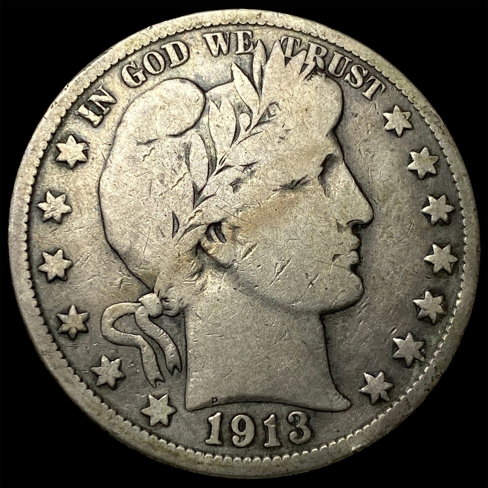 1913 Barber Half Dollar NICELY CIRCULATED (1 of 2)