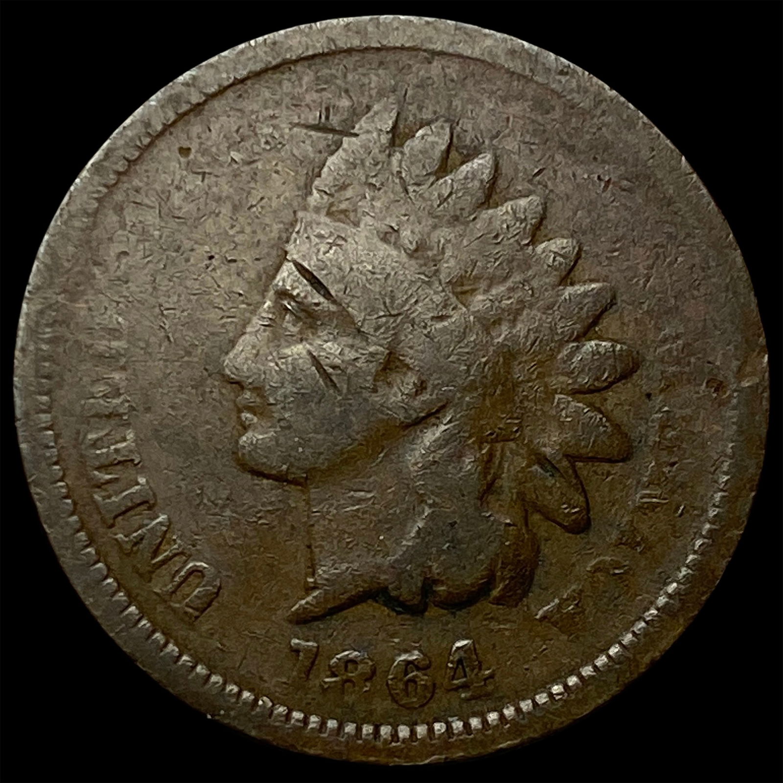 1864 Bronze Indian Head Cent LIGHTLY CIRCULATED: 1864 Bronze Indian Head Cent LIGHTLY CIRCULATED