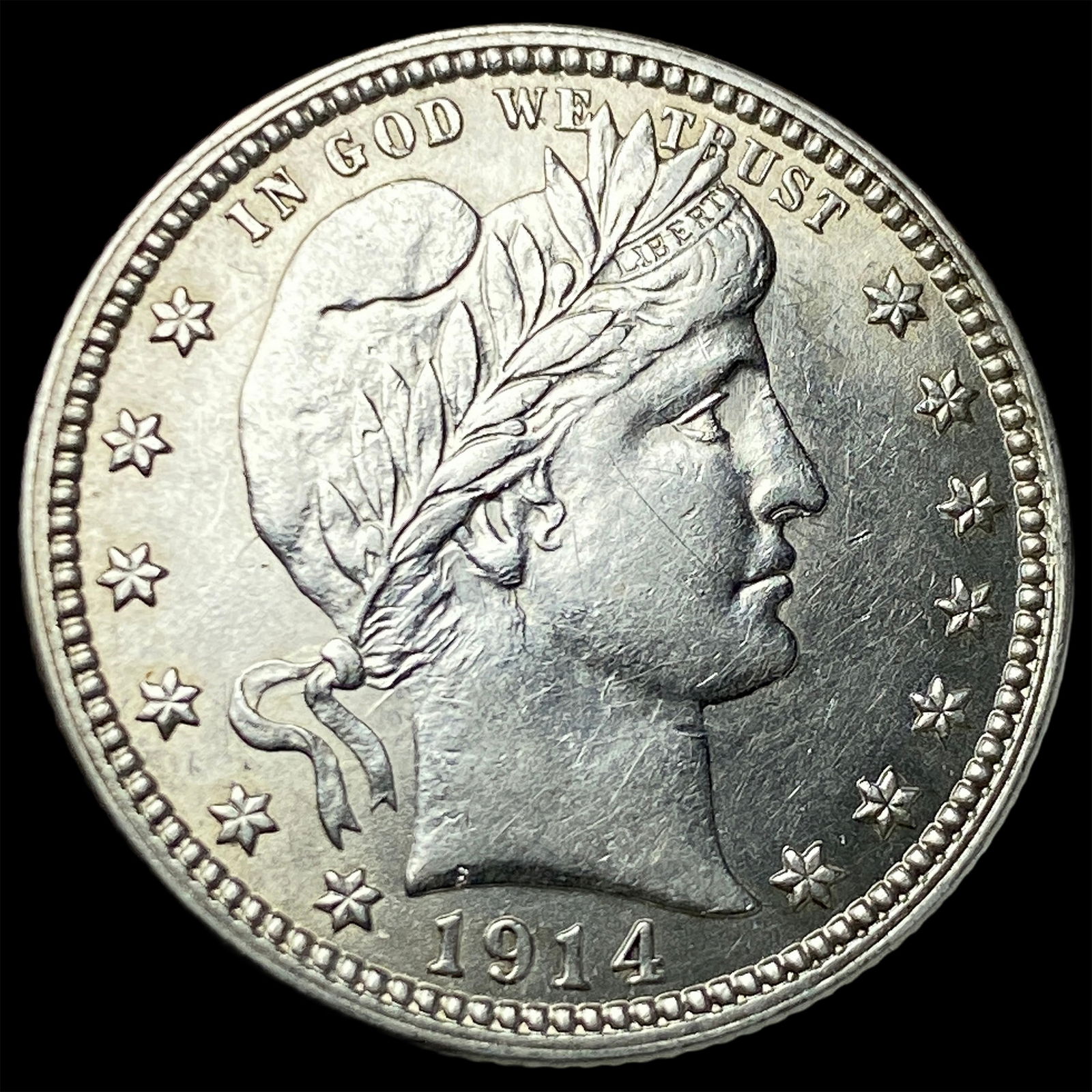 1914 Barber Quarter CHOICE AU (1 of 2)