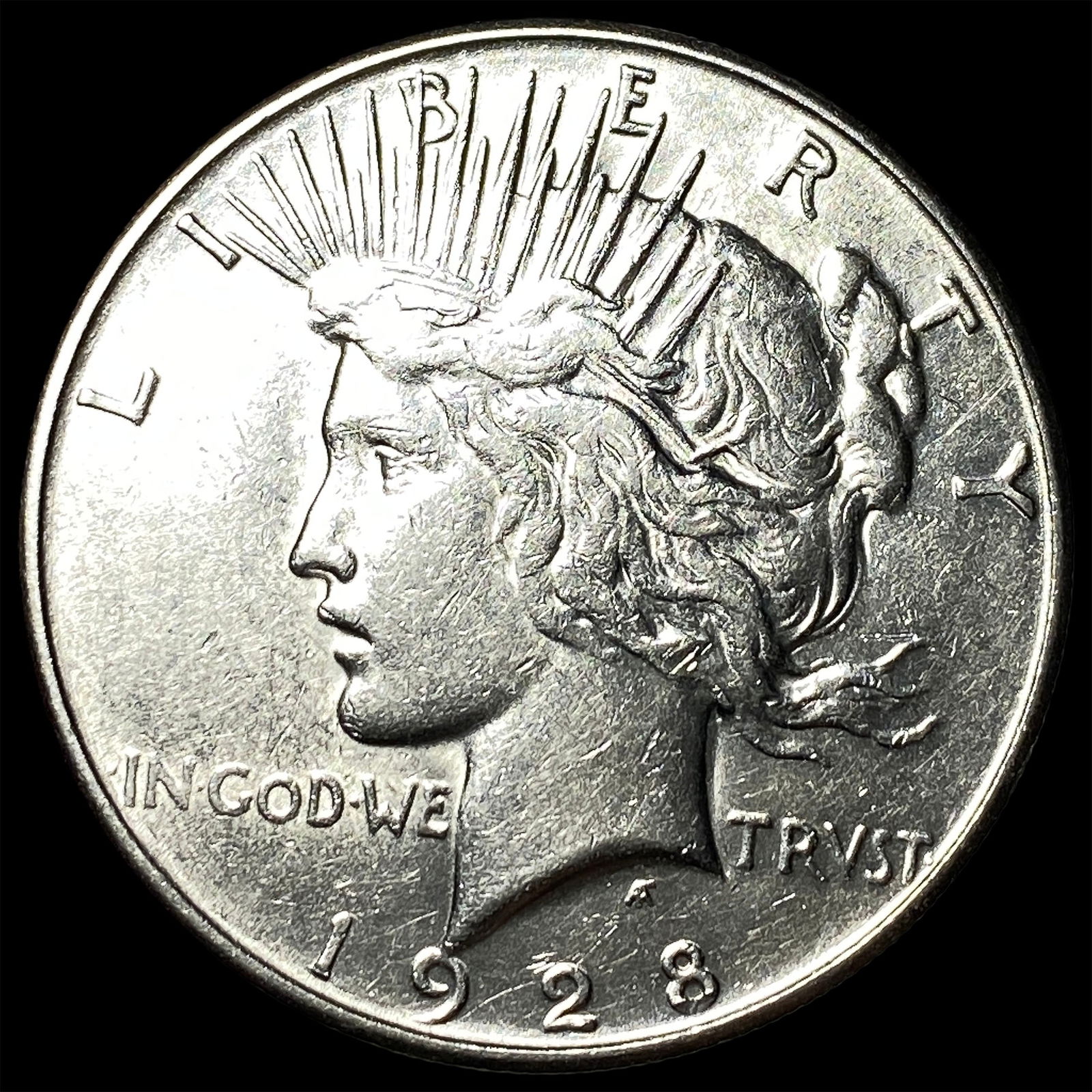 1928-S Silver Peace Dollar CLOSELY UNCIRCULATED (1 of 2)