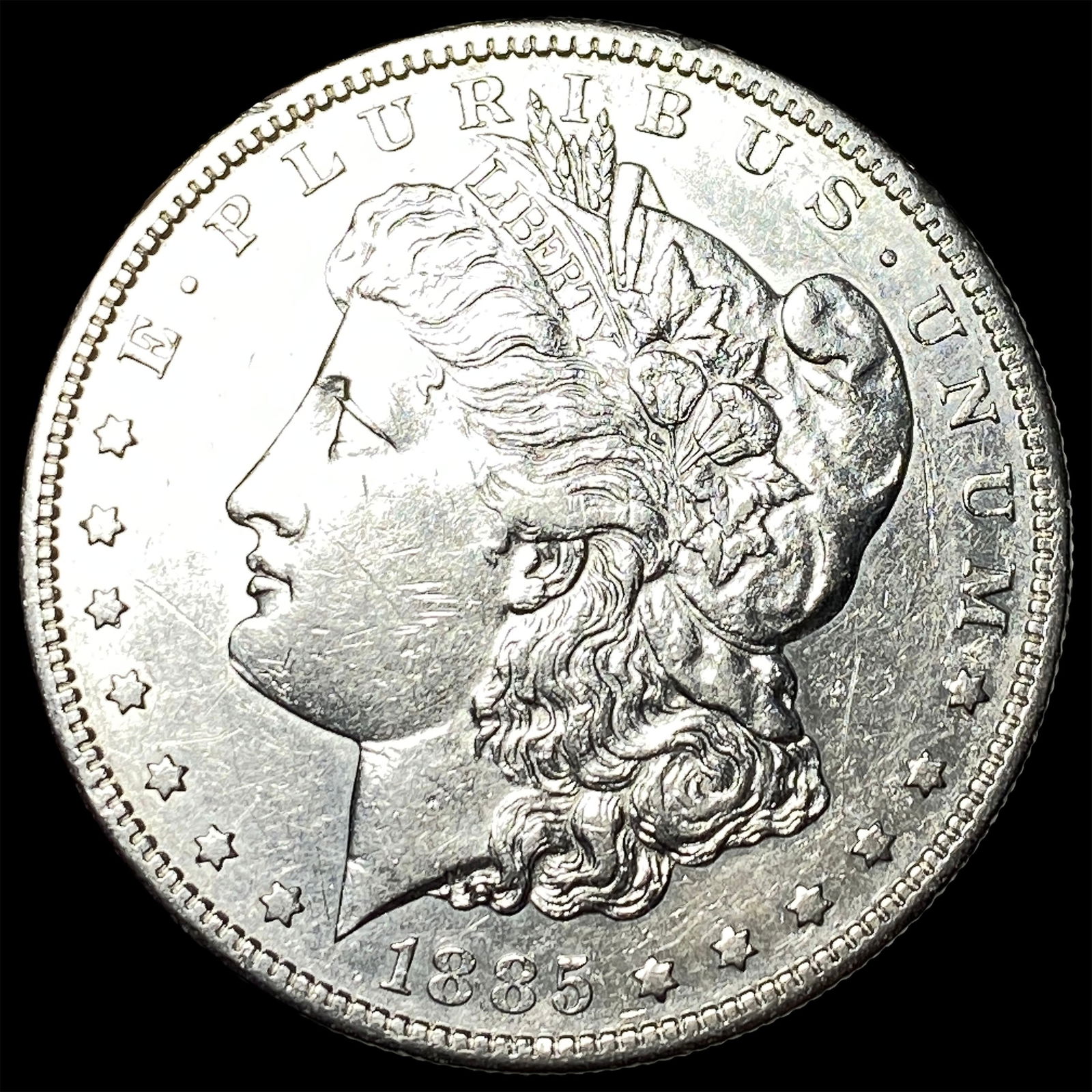 1885-S Silver Morgan Dollar CLOSELY UNCIRCULATED (1 of 2)