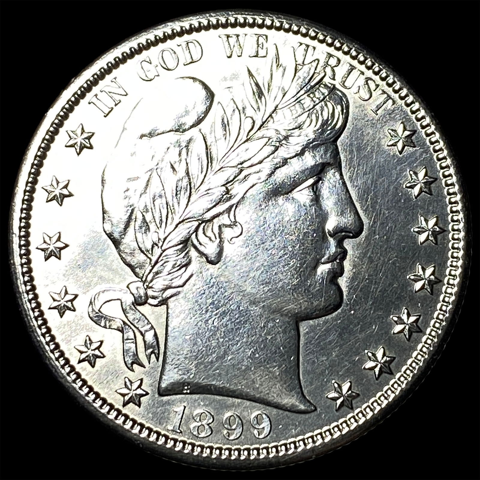 1899-S Silver Barber Half Dollar UNCIRCULATED: 1899-S Silver Barber Half Dollar UNCIRCULATED