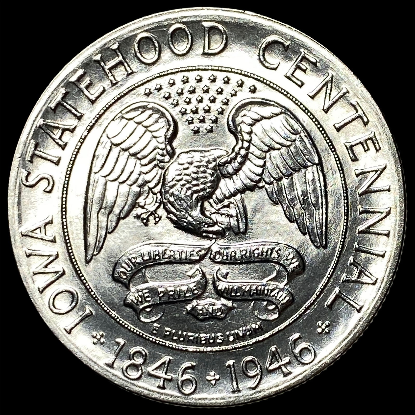 1946 Iowa Centennial Silver Half Dollar CHOICE BU: 1946 Iowa Centennial Silver Half Dollar CHOICE BU