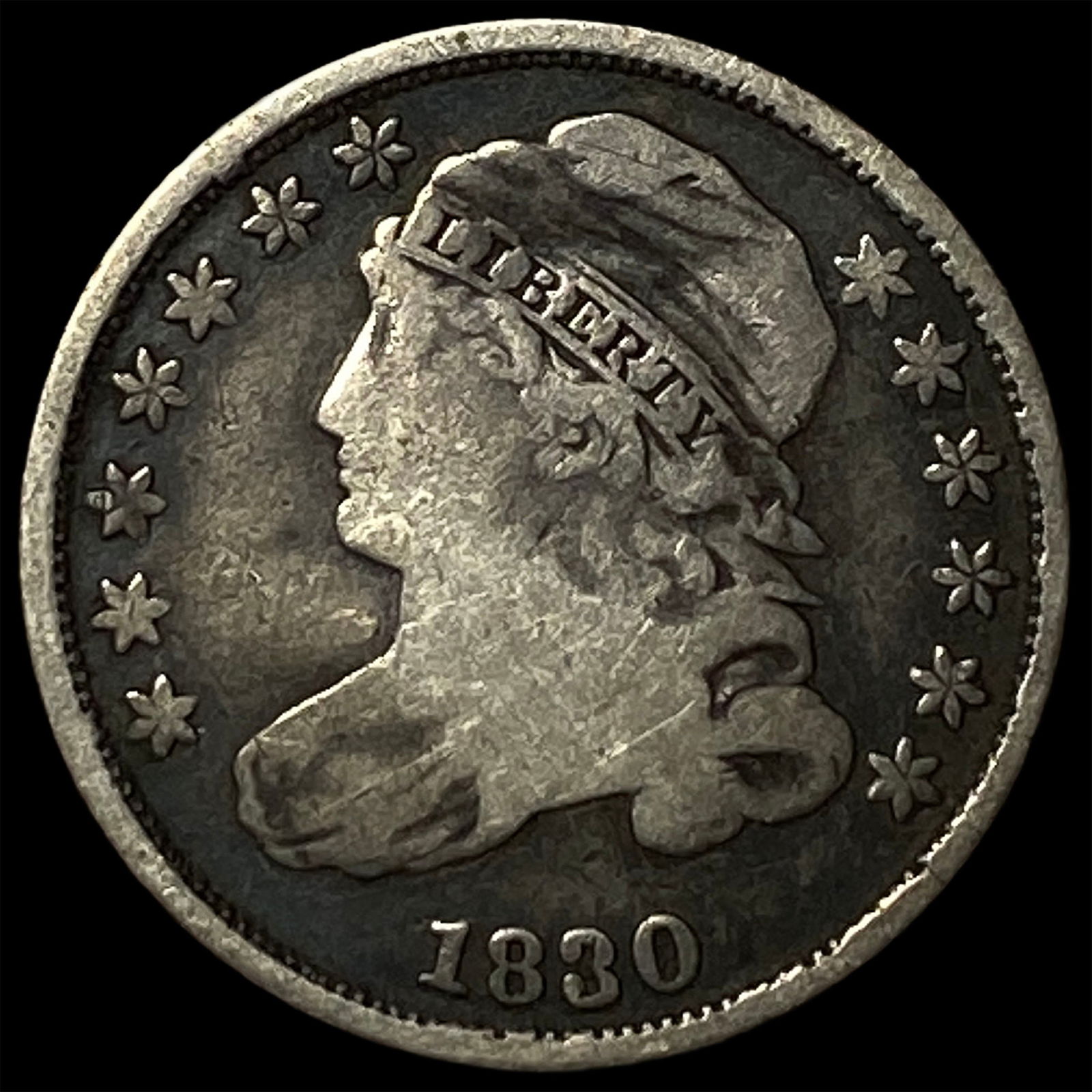 1830 Capped Bust Dime NICELY CIRCULATED (1 of 2)