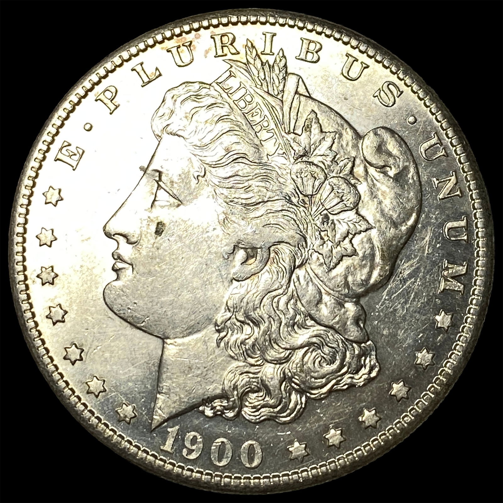 1900-S Silver Morgan Dollar CHOICE AU: 1900-S Silver Morgan Dollar CHOICE AU