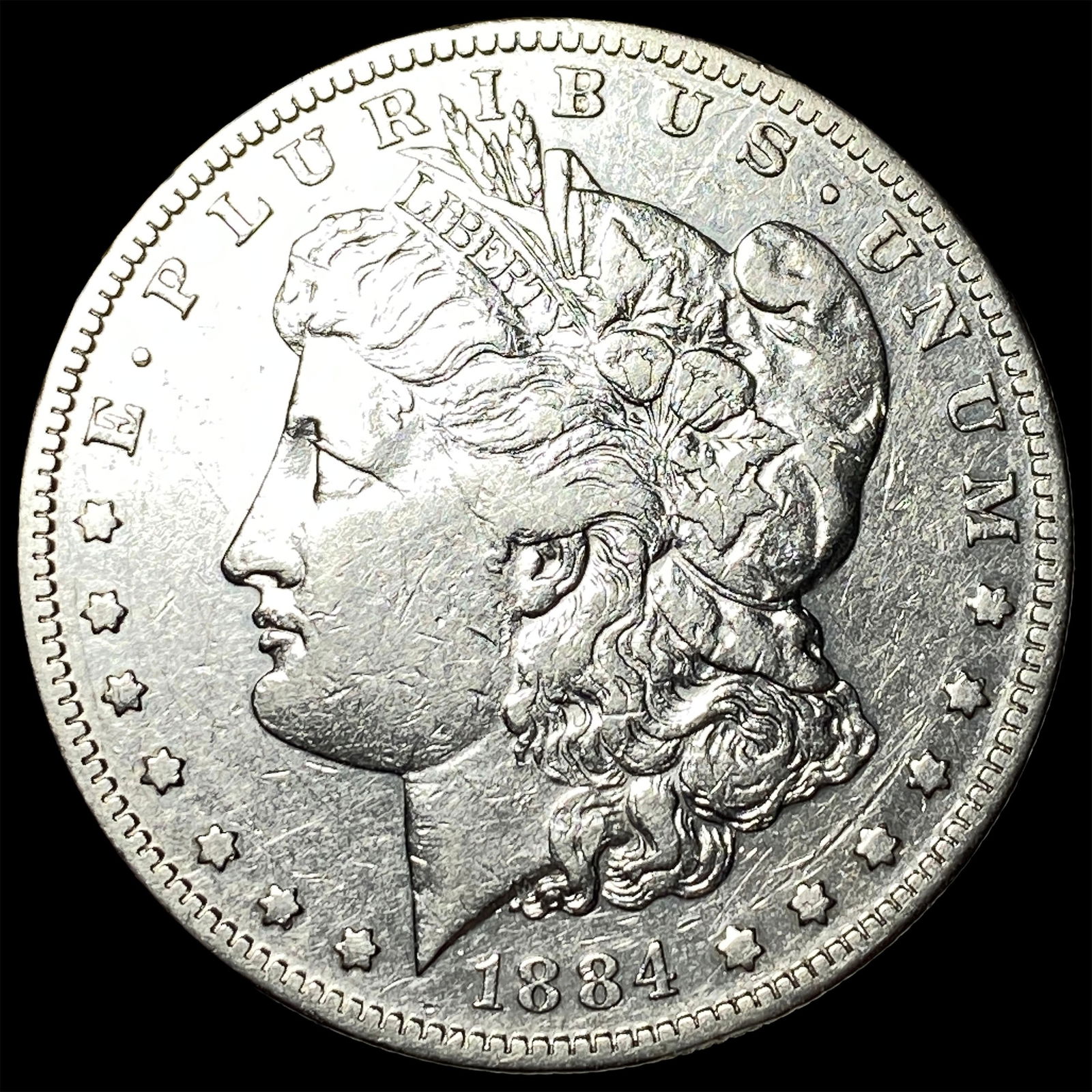 1884-S Silver Morgan Dollar NEARLY UNCIRCULATED (1 of 2)