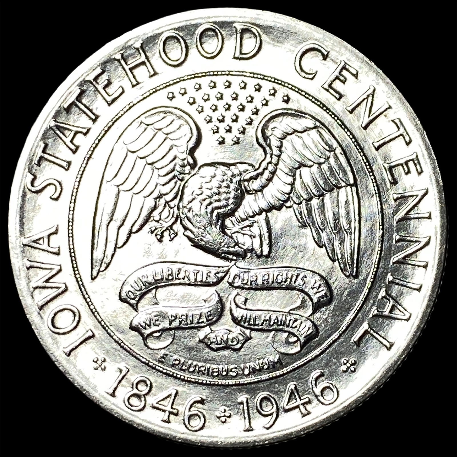 1946 Silver Iowa Centennial Half Dollar CHOICE BU (1 of 2)
