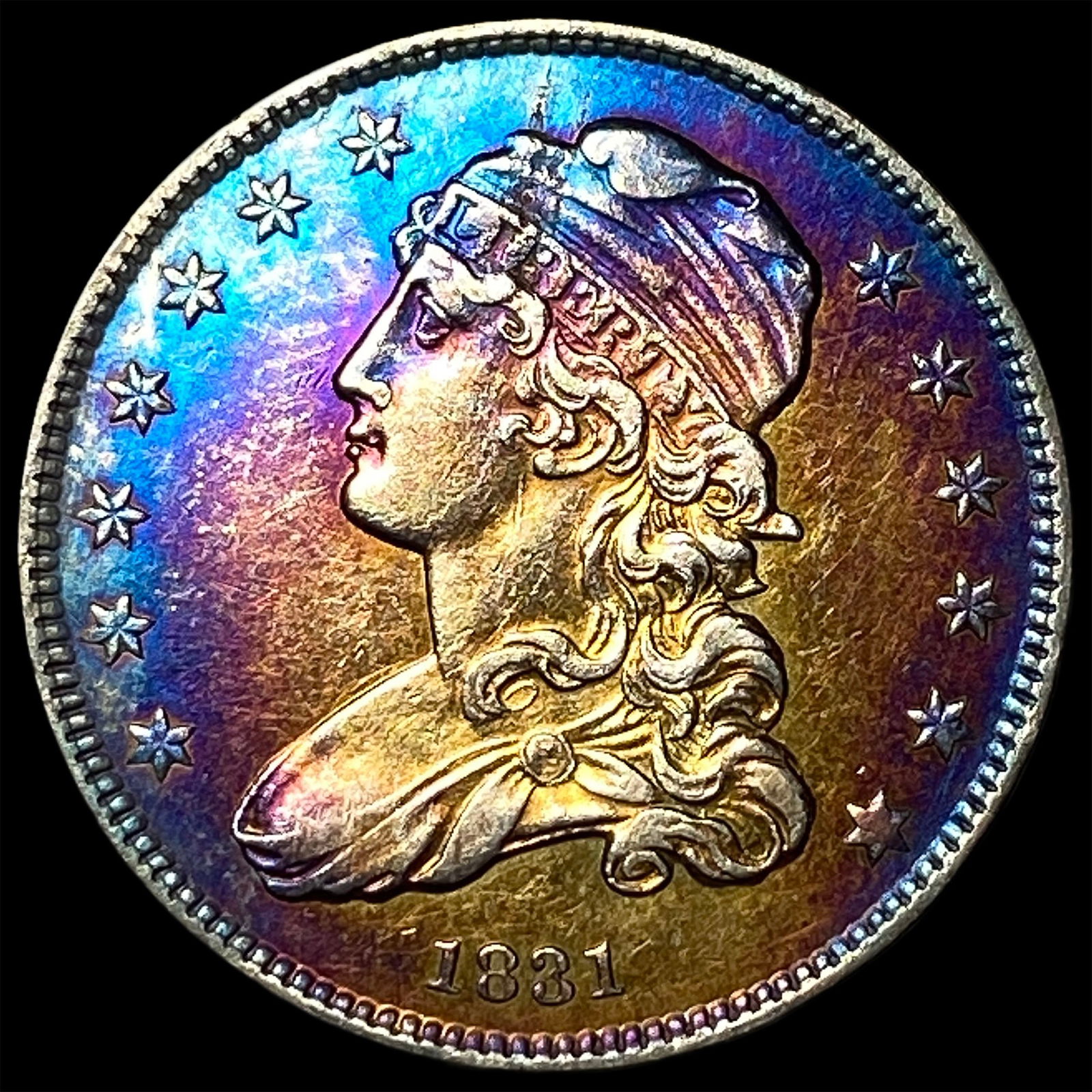 1831 Capped Bust Silver Quarter CLOSELY UNCIRCULATED (1 of 2)