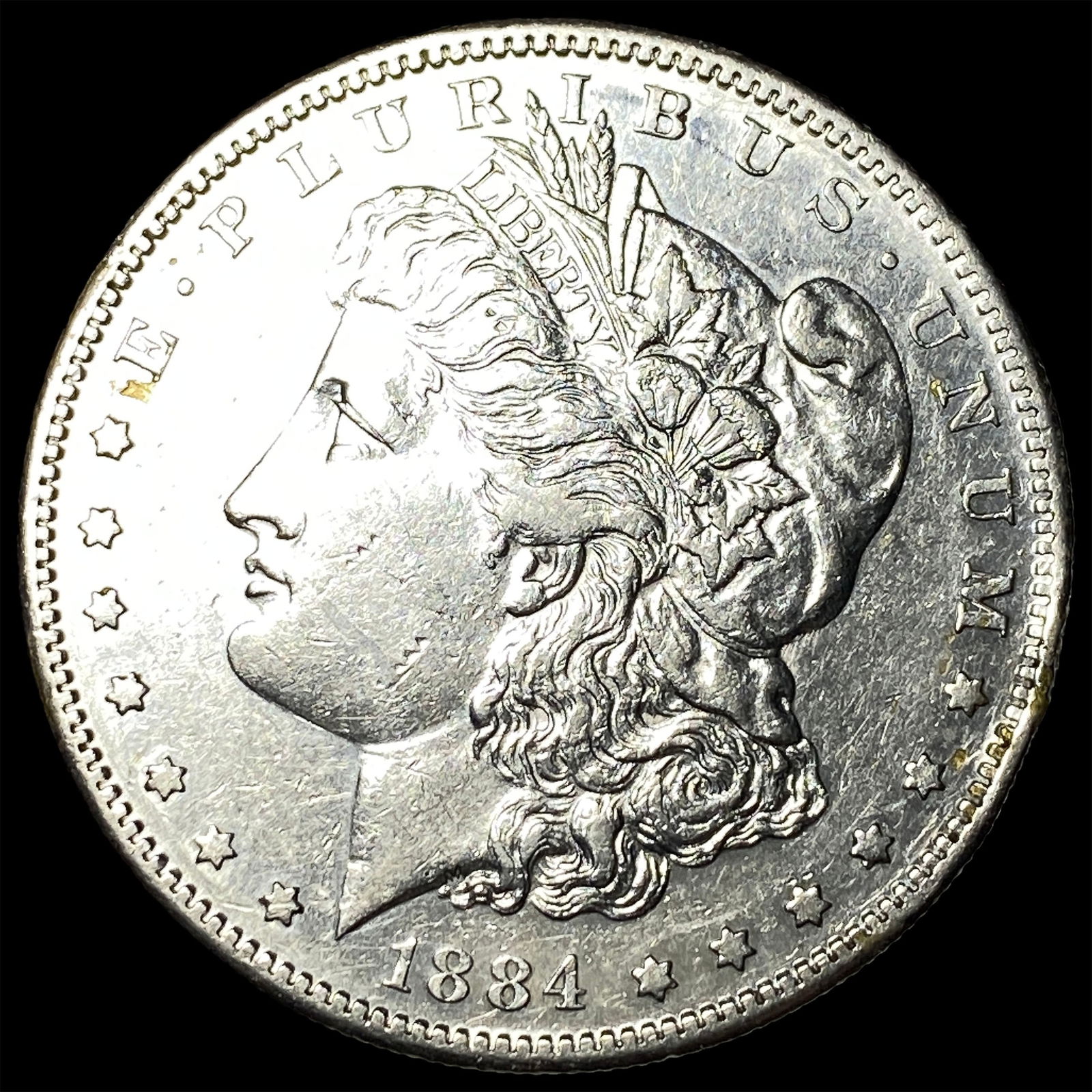 1884-S Silver Morgan Dollar CLOSELY UNCIRCULATED: 1884-S Silver Morgan Dollar CLOSELY UNCIRCULATED