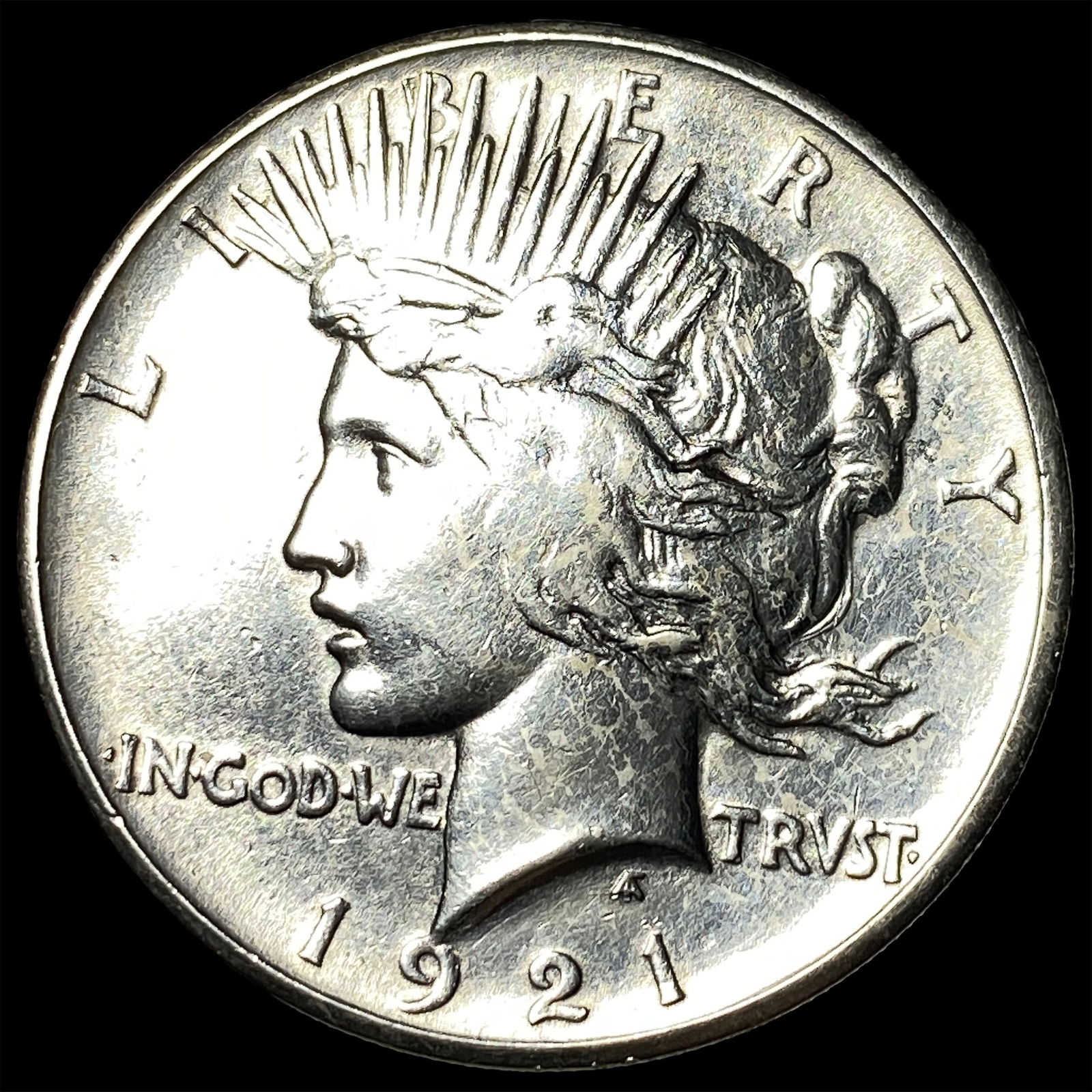 1921 Silver Peace Dollar CLOSELY UNCIRCULATED: 1921 Silver Peace Dollar CLOSELY UNCIRCULATED