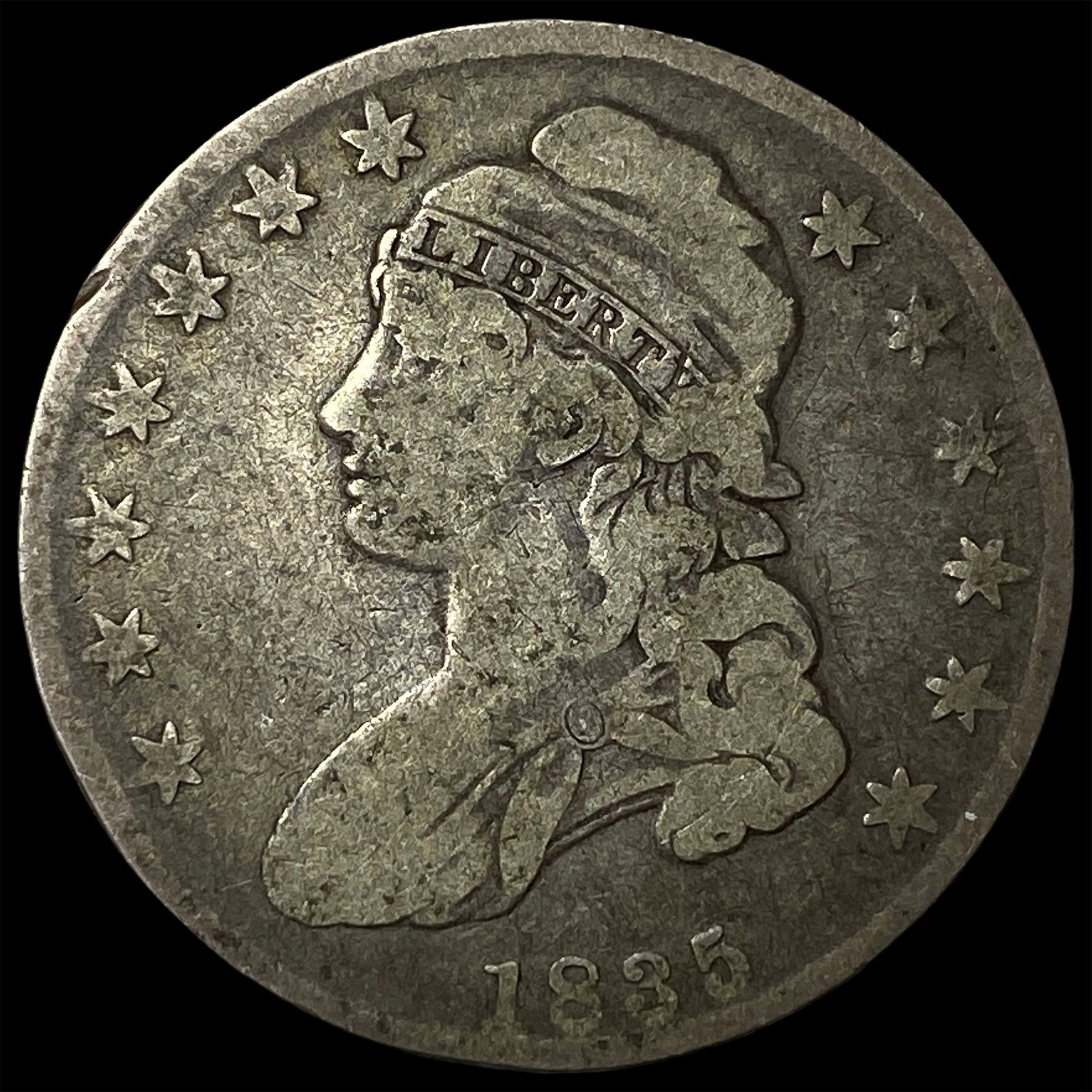 1835 Capped Bust Half Dollar LIGHTLY CIRCULATED: 1835 Capped Bust Half Dollar LIGHTLY CIRCULATED