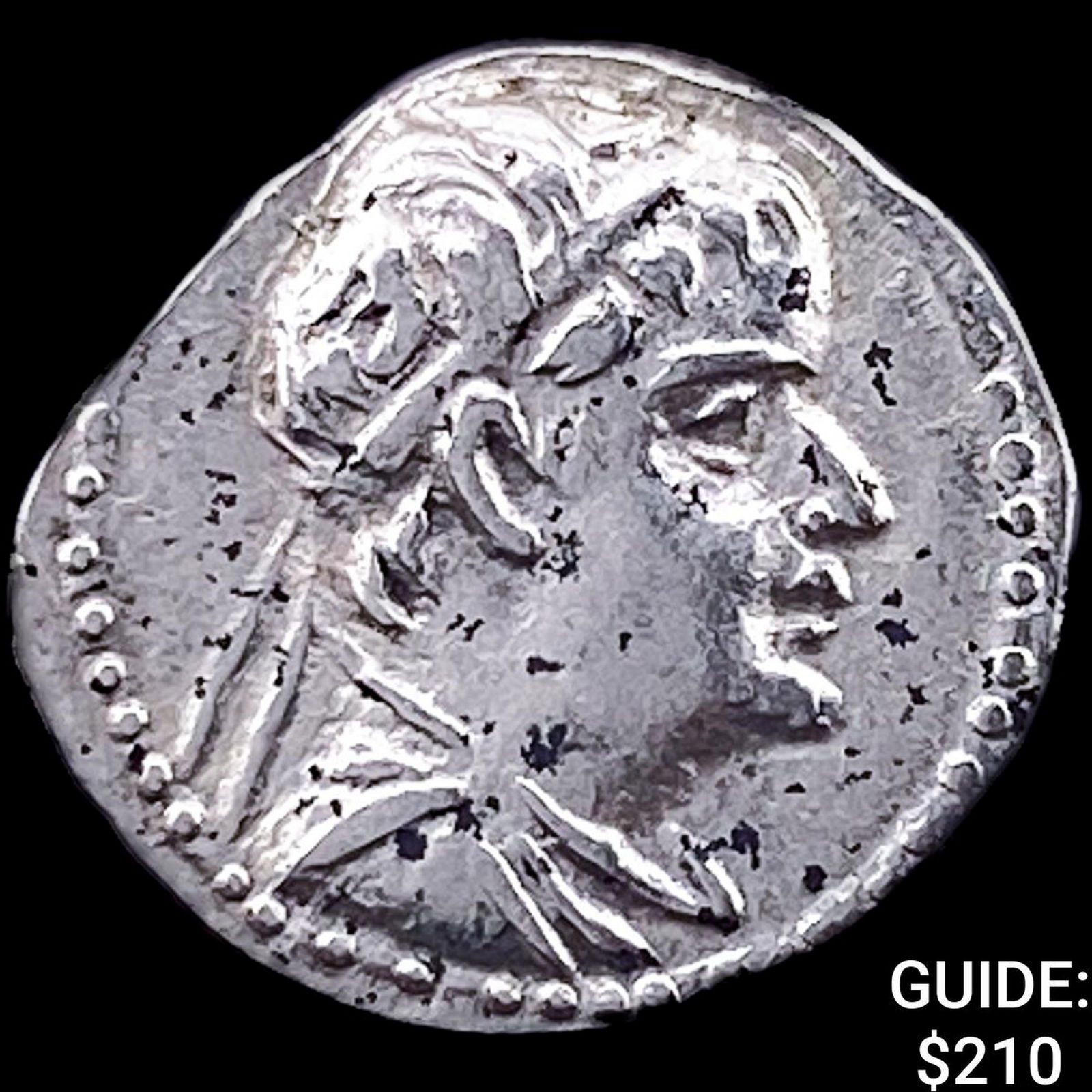 Bactria Eukratides I 170-145 BC Silver Obol CHOICE AU: Bactria Eukratides I 170-145 BC Silver Obol CHOICE AU