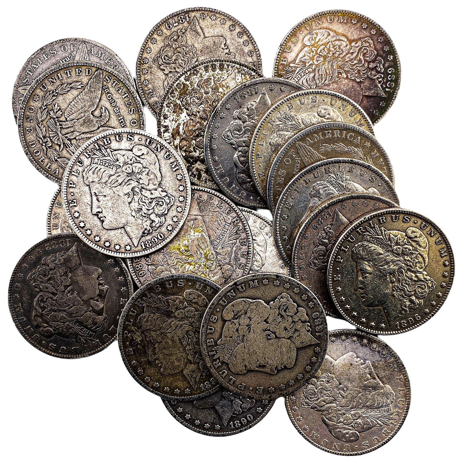 Various Dates Roll of Morgan $1s Lot: Various Dates Roll of Morgan $1s Lot