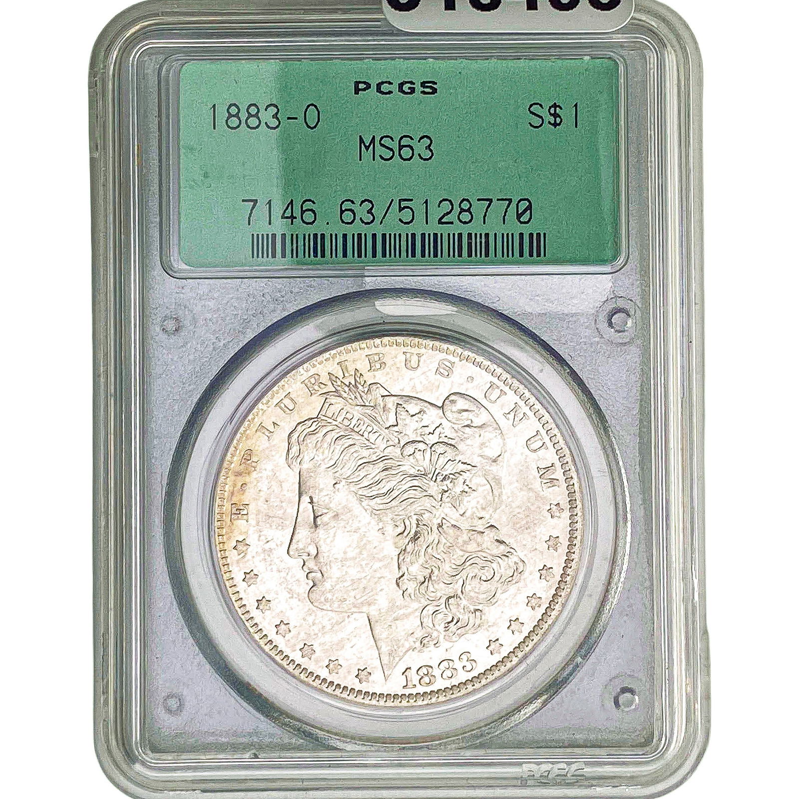 1883-O Morgan Silver Dollar PCGS MS63: 1883-O Morgan Silver Dollar PCGS MS63