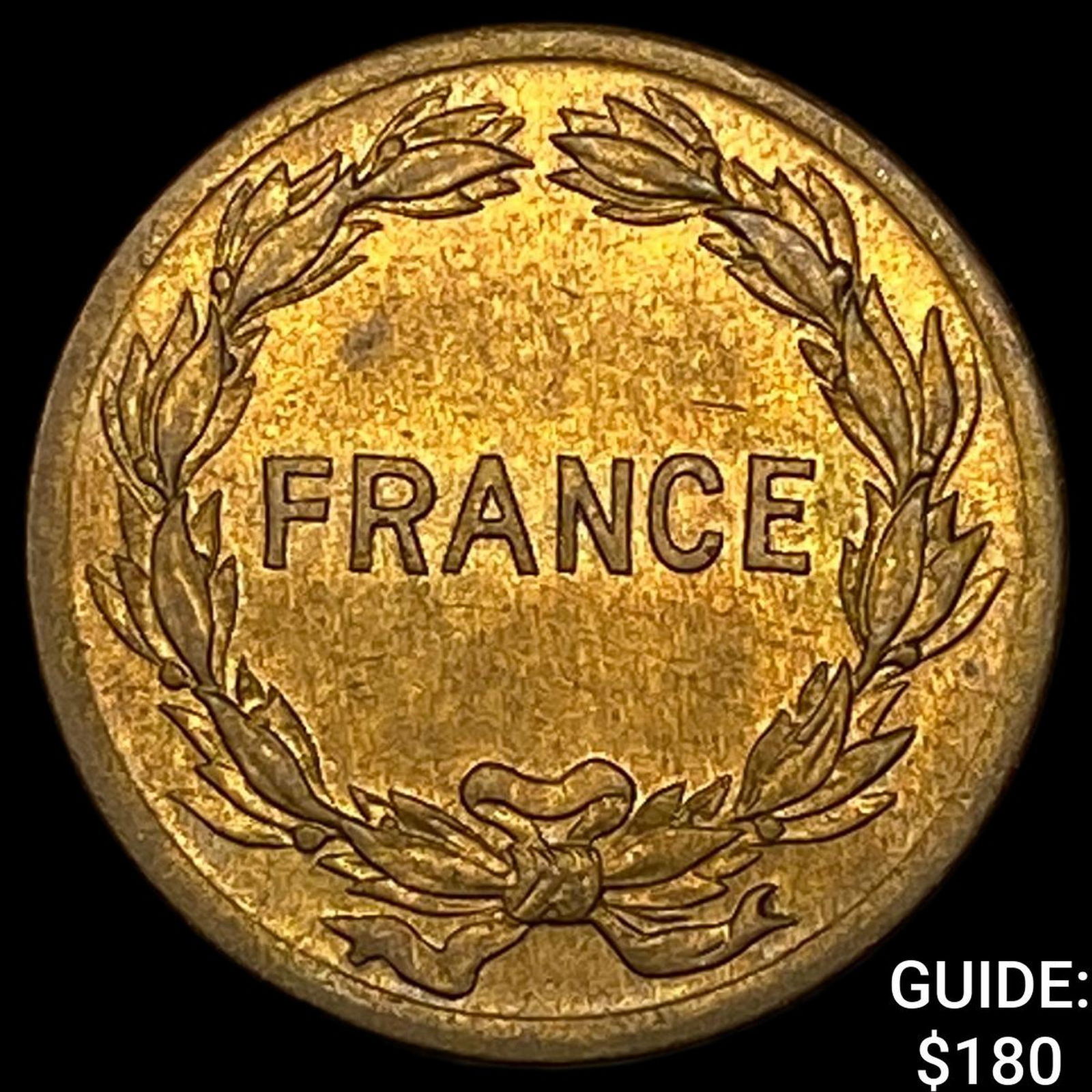 1944 France Bronze 2 Francs UNCIRCULATED: 1944 France Bronze 2 Francs UNCIRCULATED