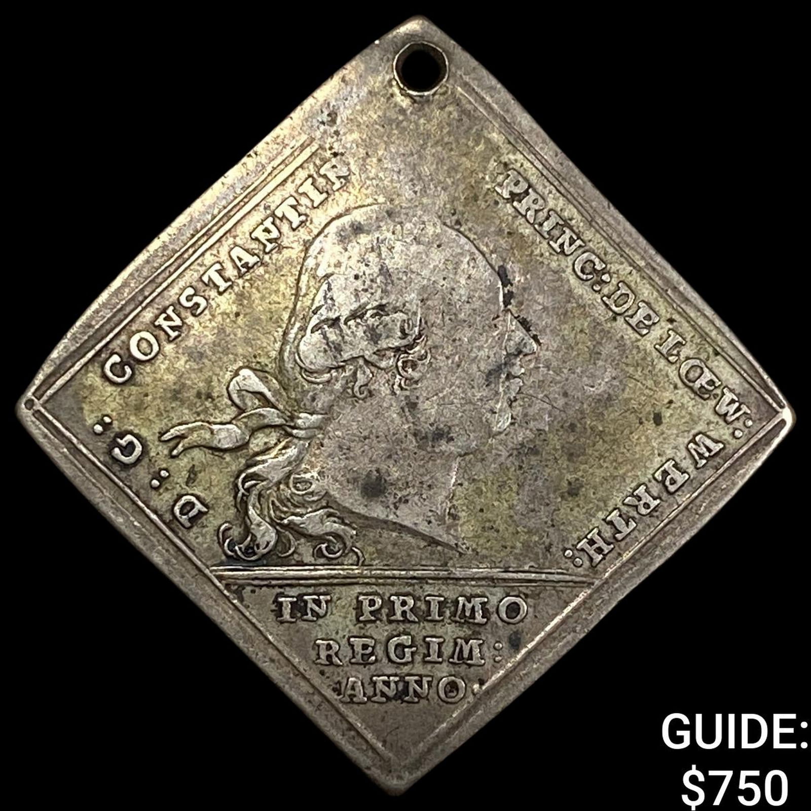 1789 Germany Silver 1/3rd Thaler NEARLY UNCIRCULATED: 1789 Germany Silver 1/3rd Thaler NEARLY UNCIRCULATED