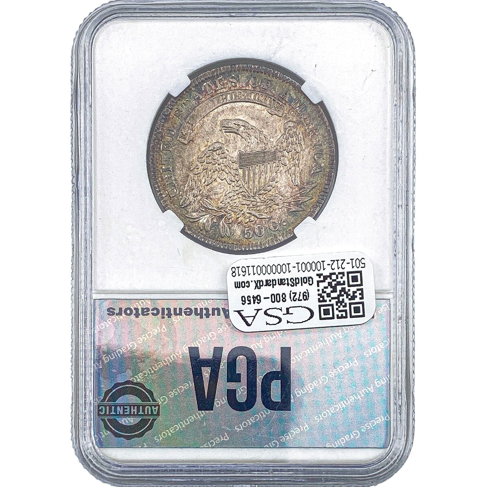 1834 Capped Bust Half Dollar PGA MS63+ - 2