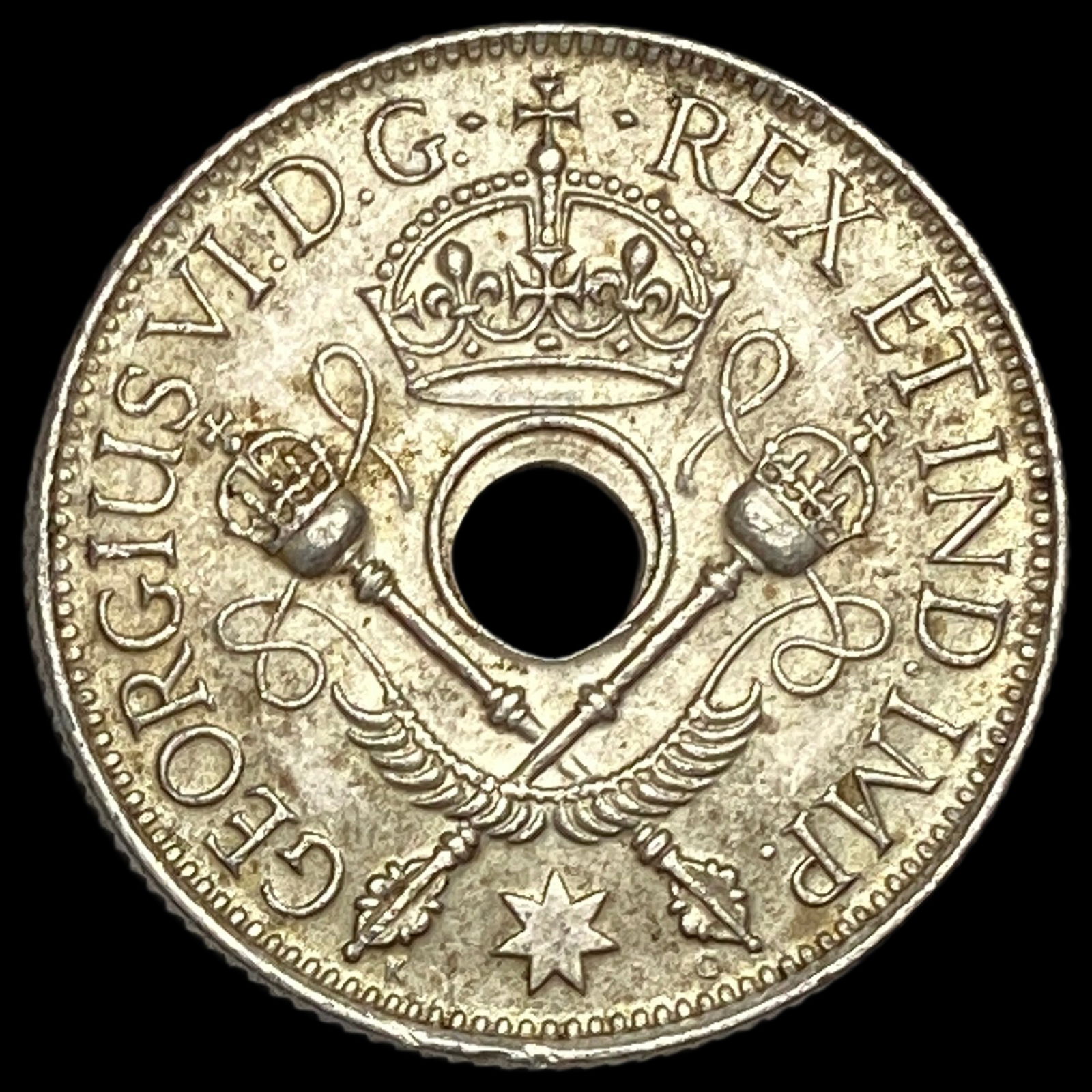 1945 New Guinea Silver Shilling UNCIRCULATED: 1945 New Guinea Silver Shilling UNCIRCULATED