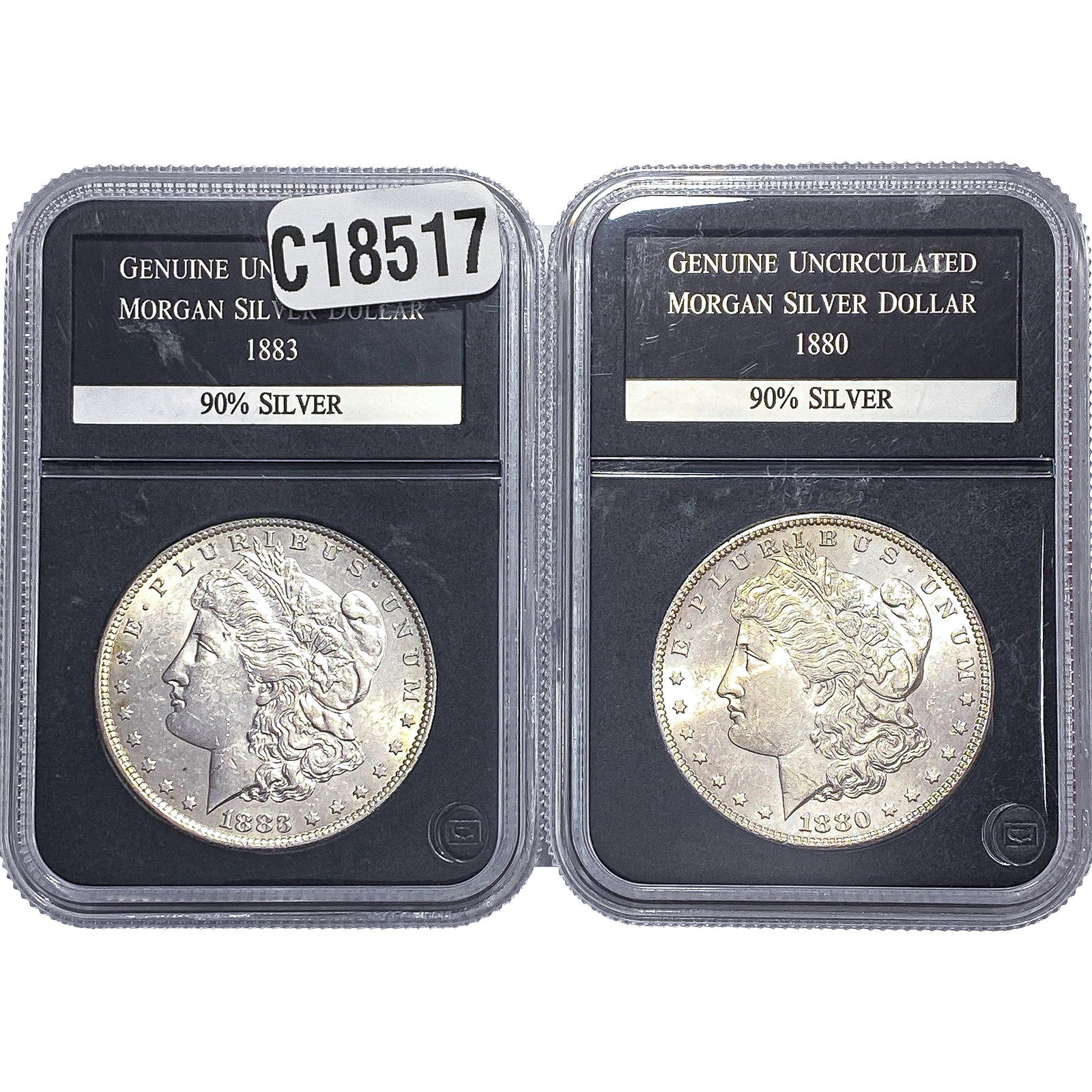 [2 Coins] 1880-1883 Morgan Silver Dollar: [2 Coins] 1880-1883 Morgan Silver Dollar