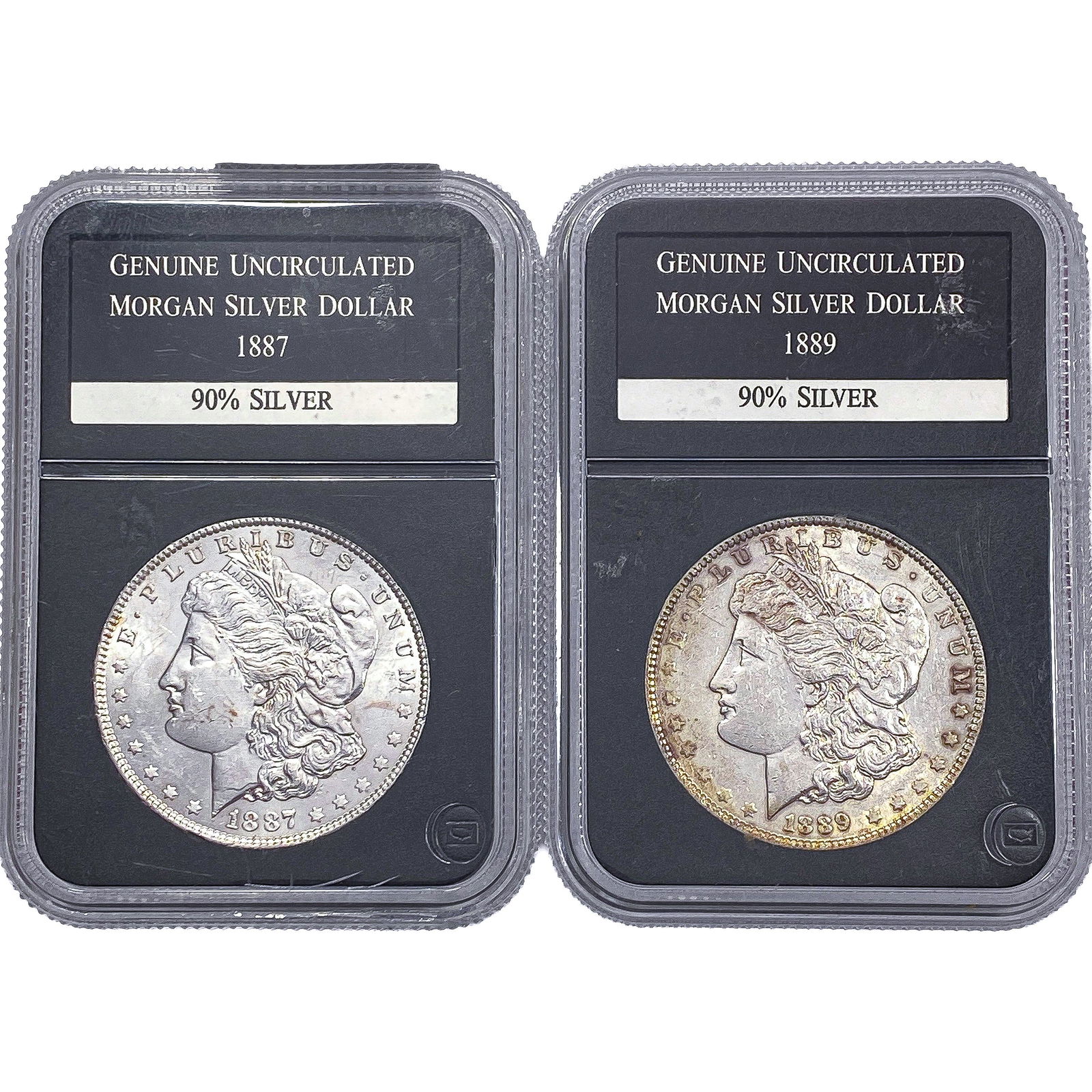 [2 Coins] 1887-1889 Morgan Silver Dollar: [2 Coins] 1887-1889 Morgan Silver Dollar