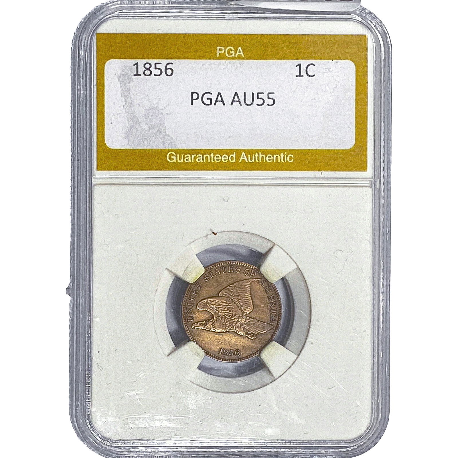 1856 Flying Eagle Cent PGA AU55 (1 of 2)