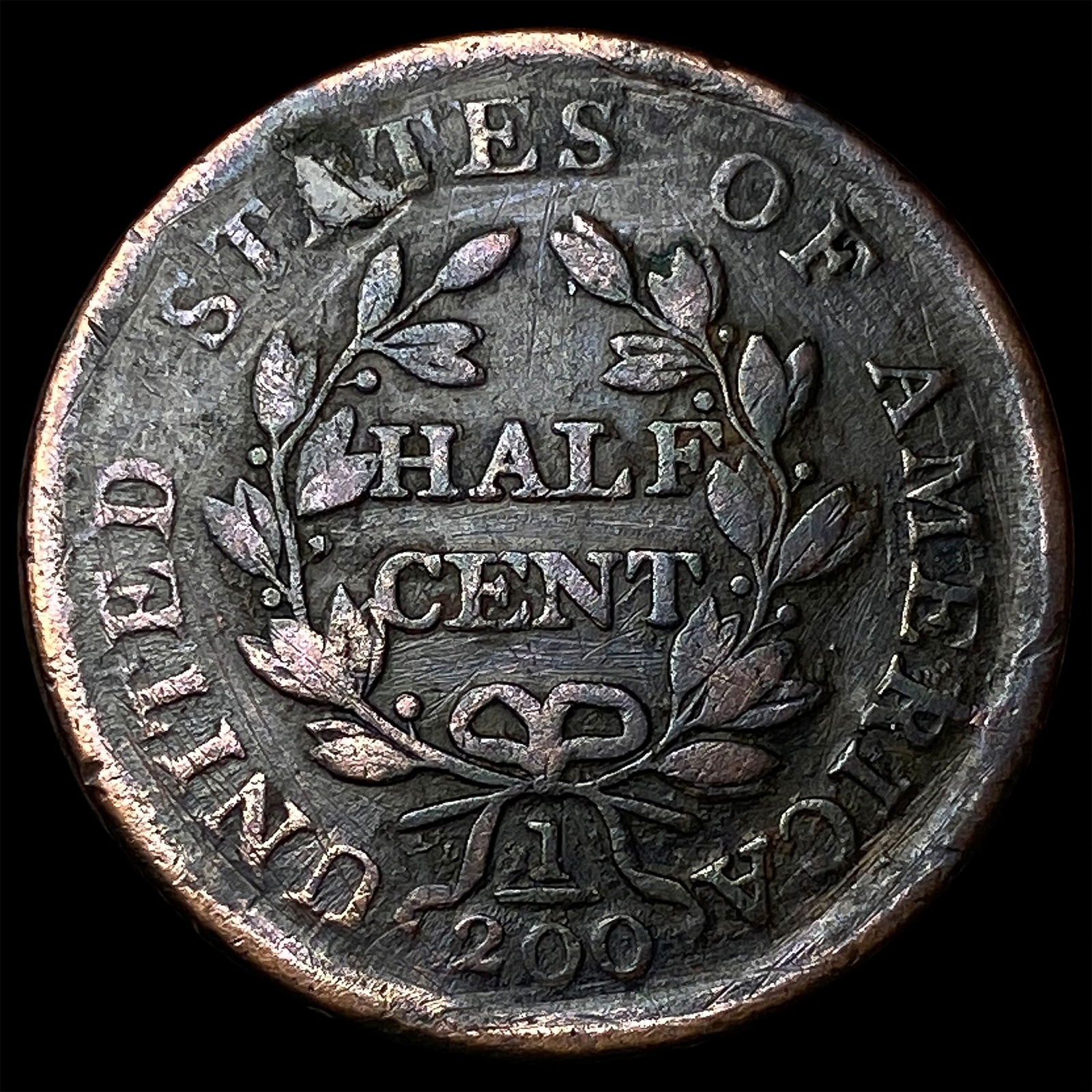 1804 Draped Bust Half Cent NICELY CIRCULATED - 2