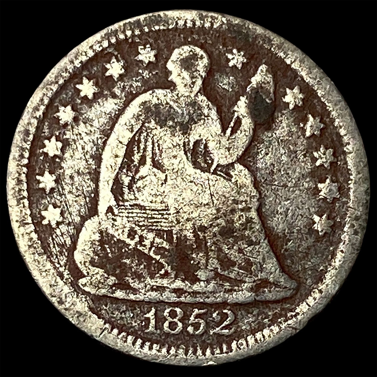 1852-O Silver Half Dime LIGHTLY CIRCULATED (1 of 2)