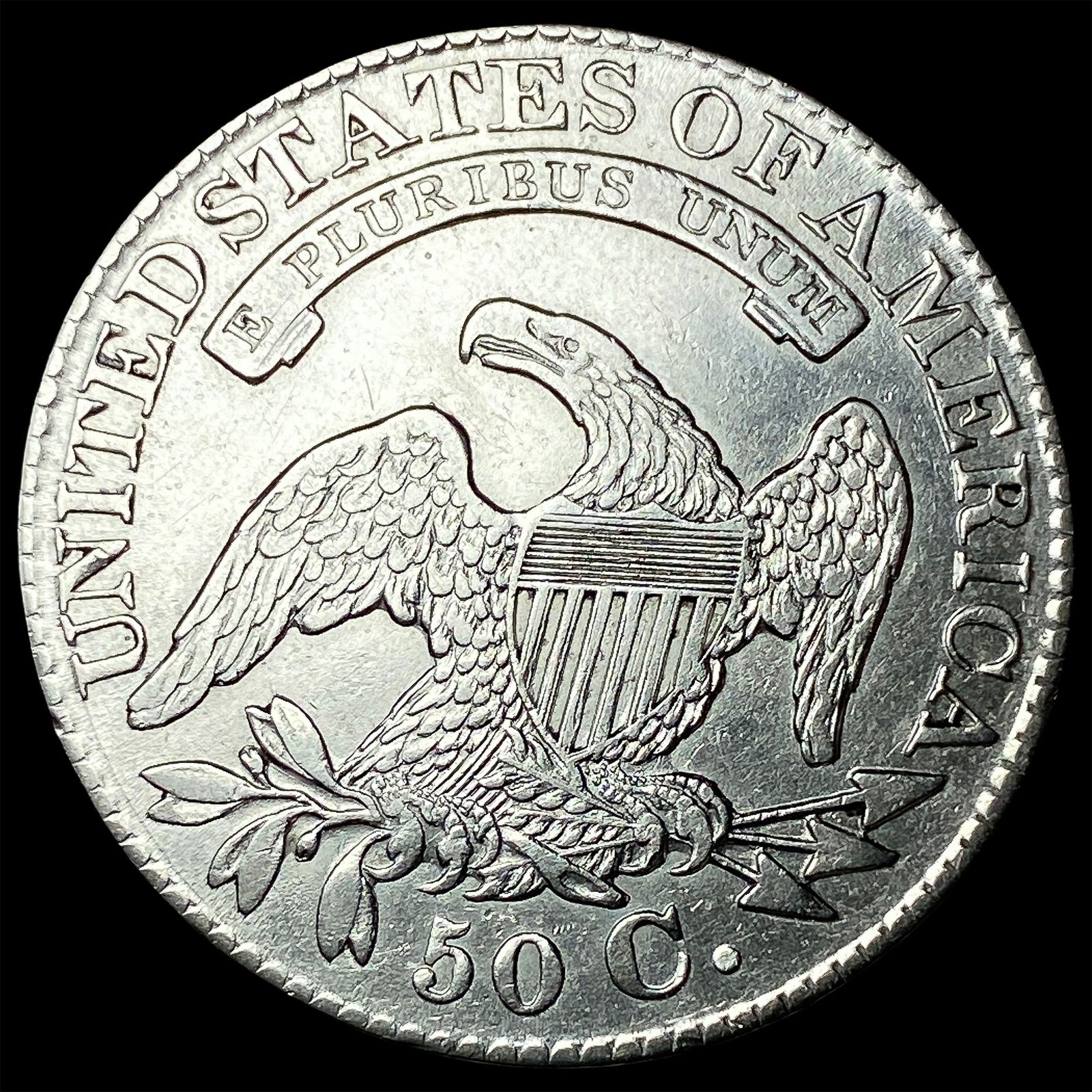 1827 Capped Bust Half Dollar CLOSELY UNCIRCULATED - 2