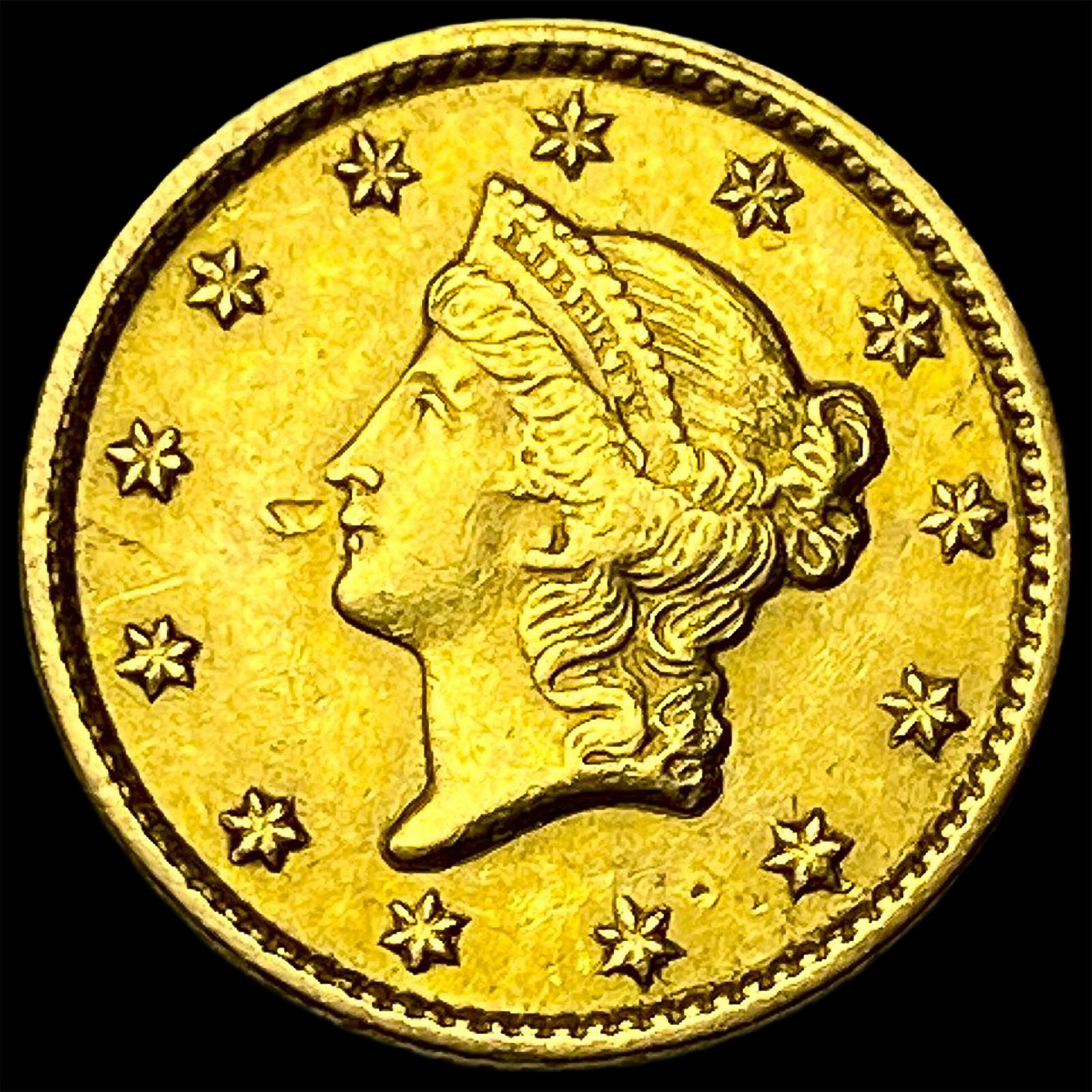 1851 Gold $1 Liberty Head CLOSELY UNCIRCULATED (1 of 2)
