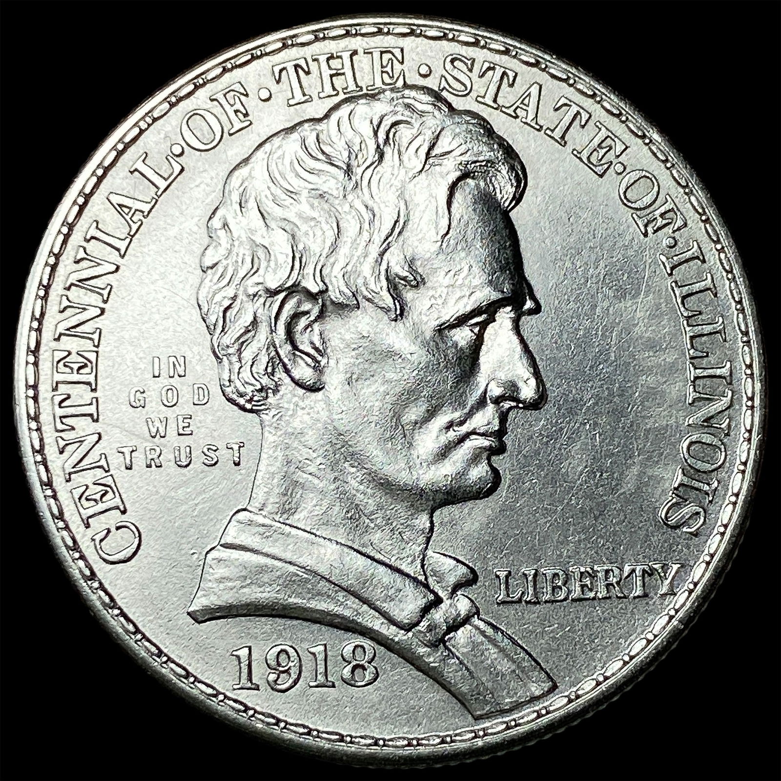 1918 Silver Half Dollar Illinois Centennial UNCIRCULATED (1 of 2)