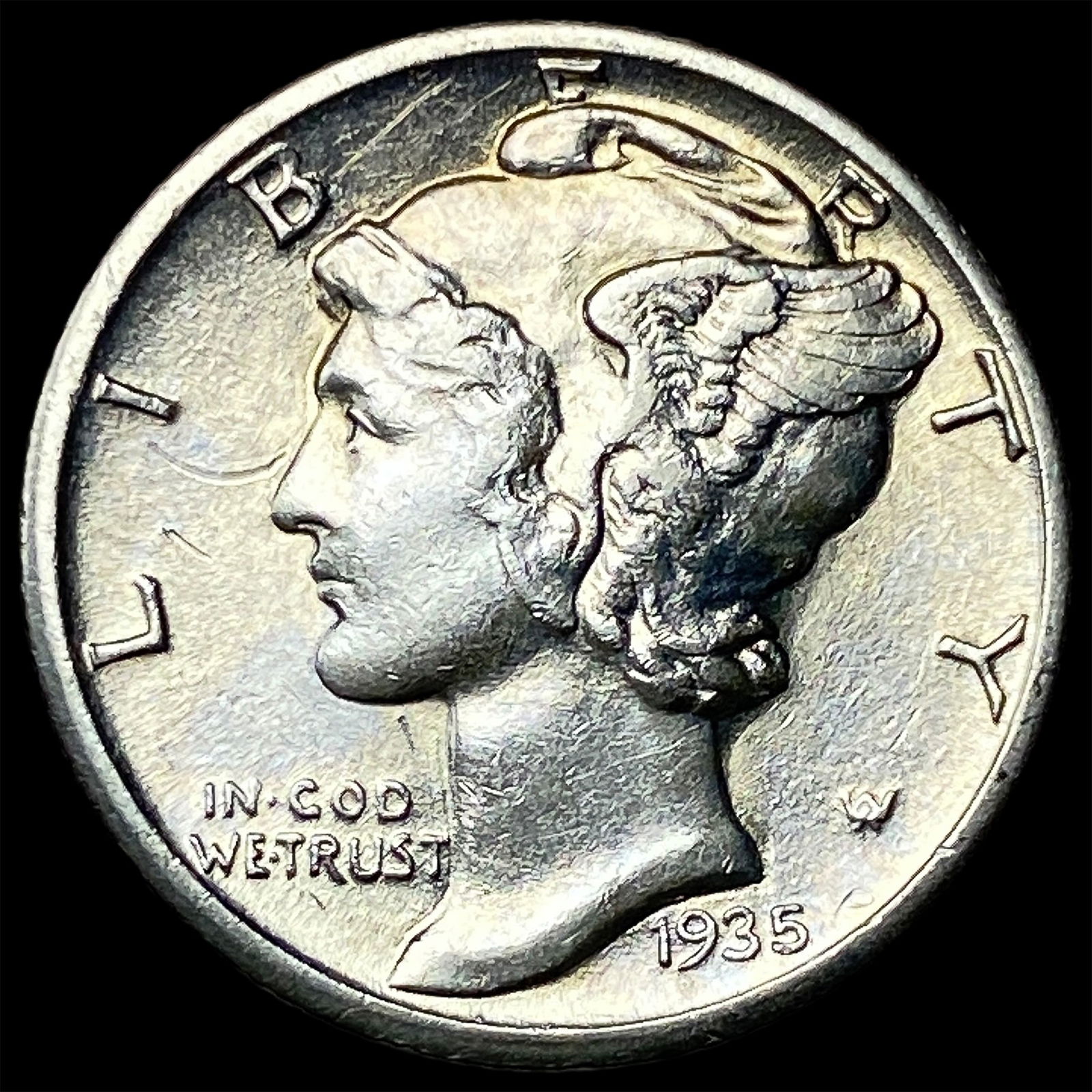 1935-S Silver Mercury Dime UNCIRCULATED (1 of 2)