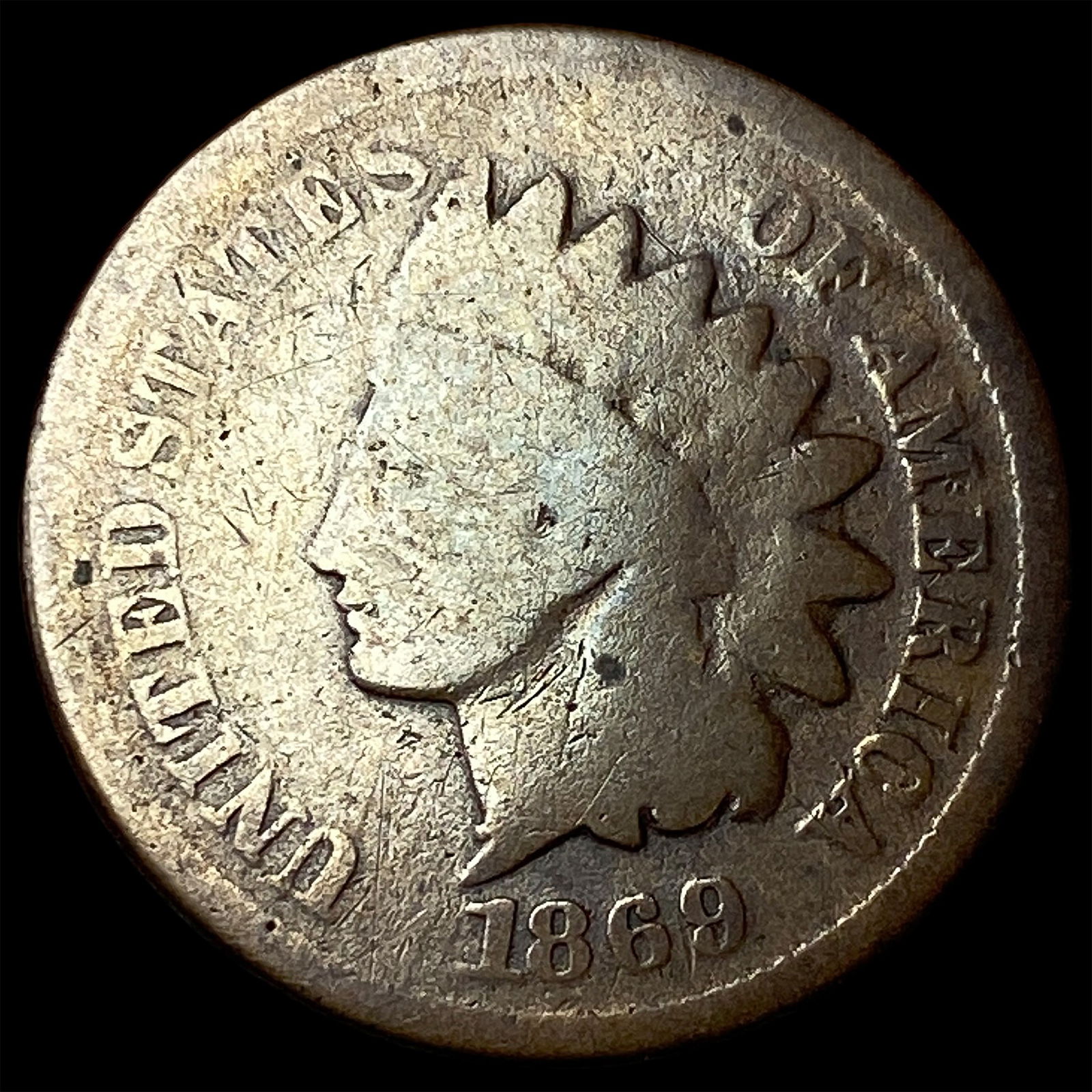1869 Indian Head Cent NICELY CIRCULATED: 1869 Indian Head Cent NICELY CIRCULATED