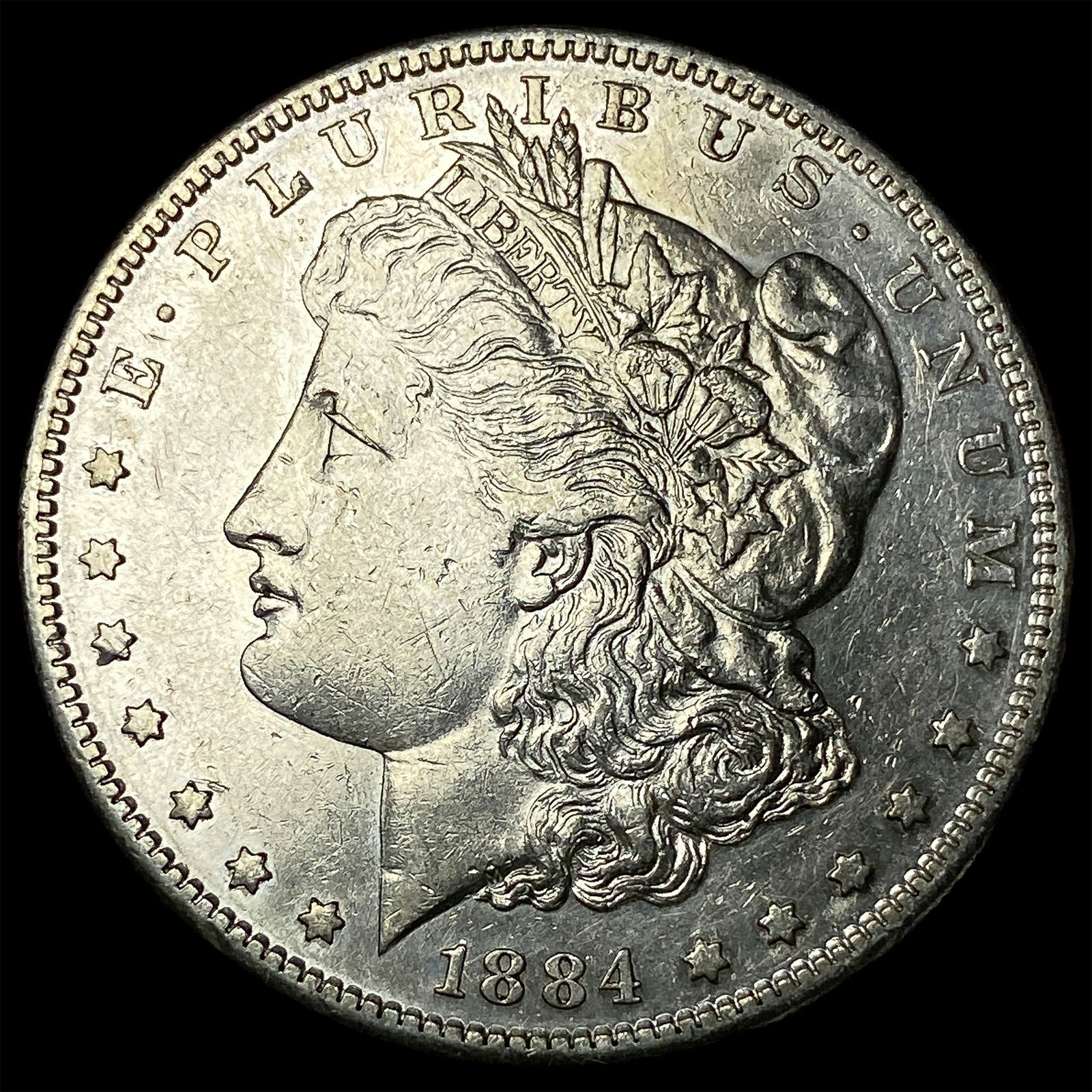 1884-S Silver Morgan Dollar CLOSELY UNCIRCULATED: 1884-S Silver Morgan Dollar CLOSELY UNCIRCULATED