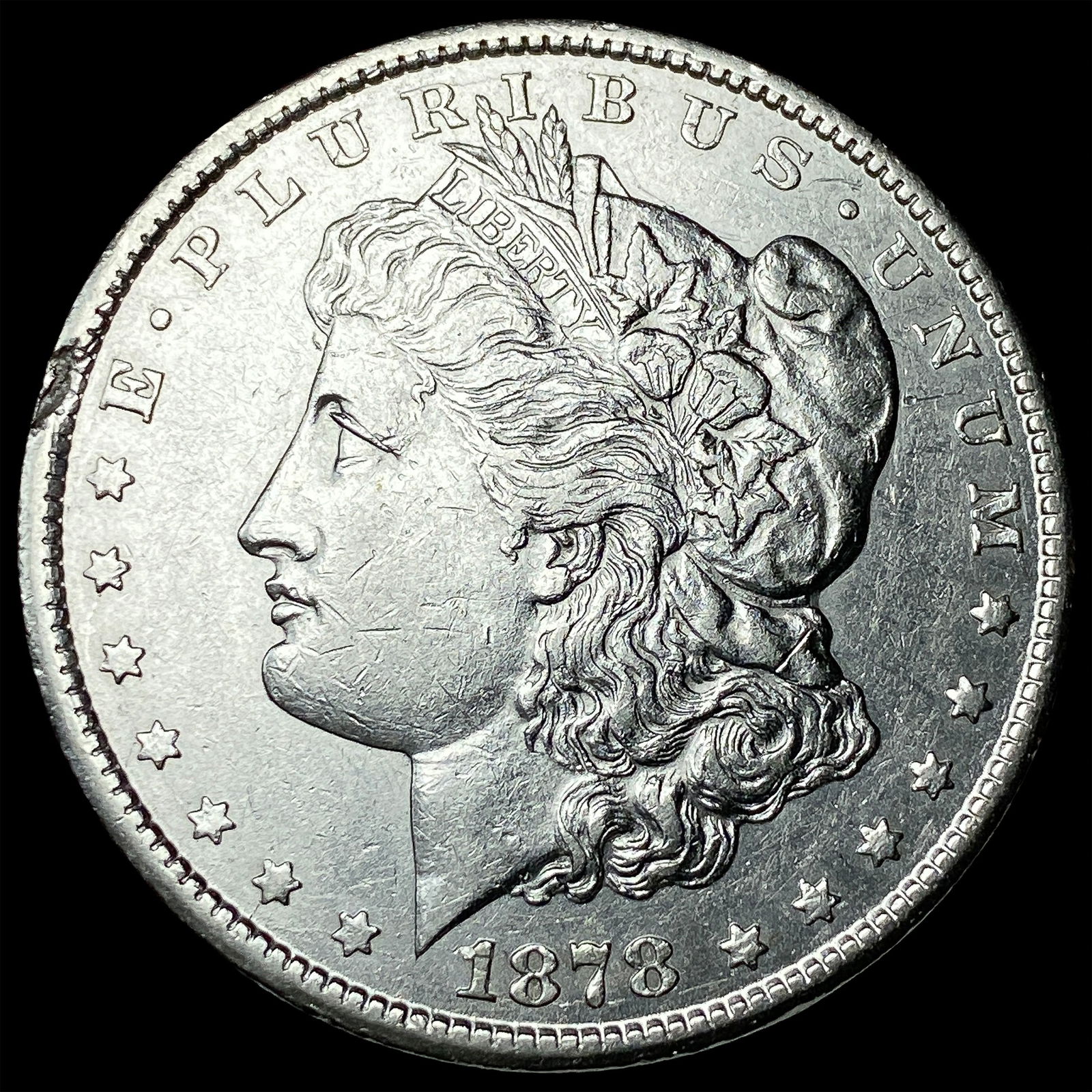 1878-S Silver Morgan Dollar CLOSELY UNCIRCULATED: 1878-S Silver Morgan Dollar CLOSELY UNCIRCULATED