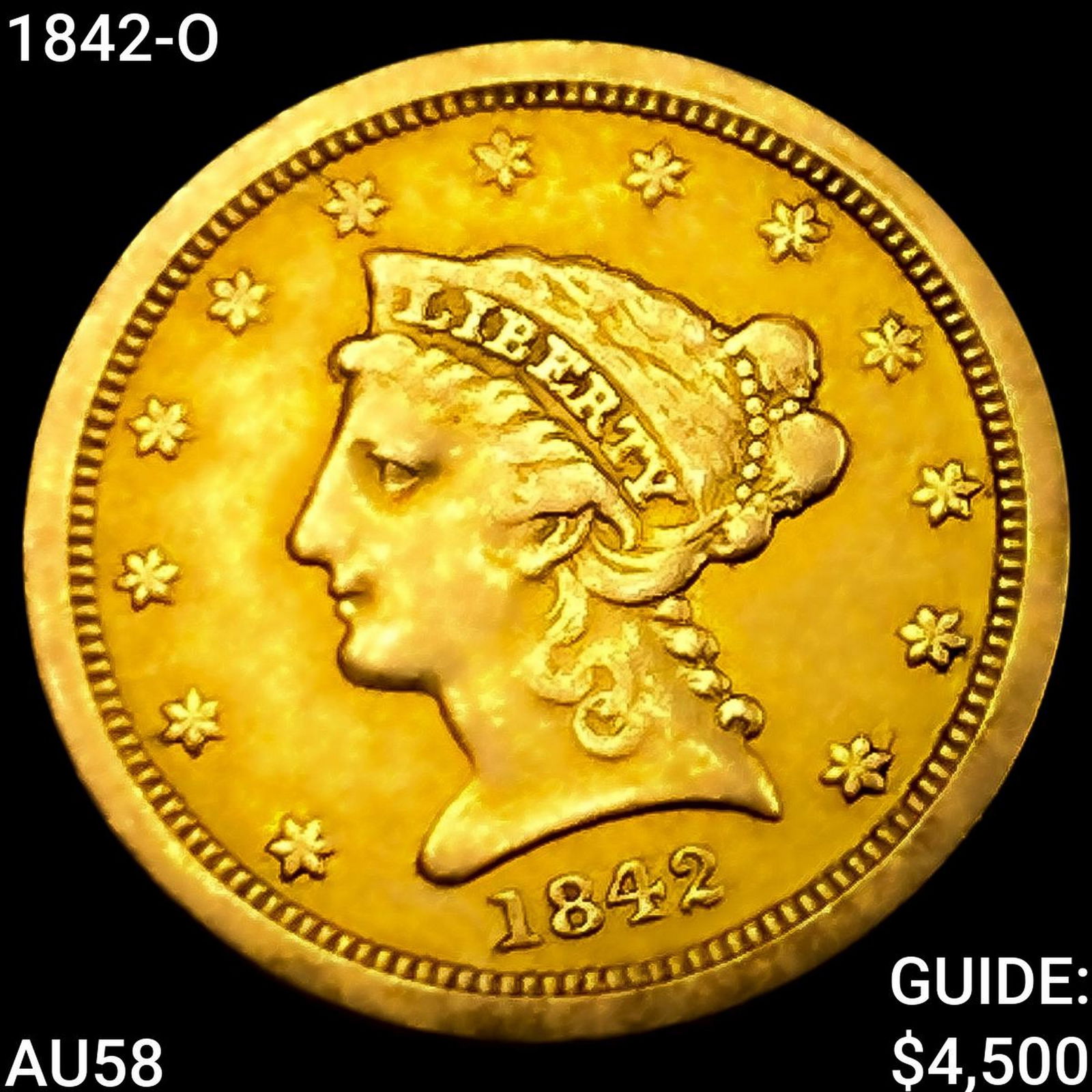 1842-O $2.50 Gold Quarter Eagle CHOICE AU (1 of 2)
