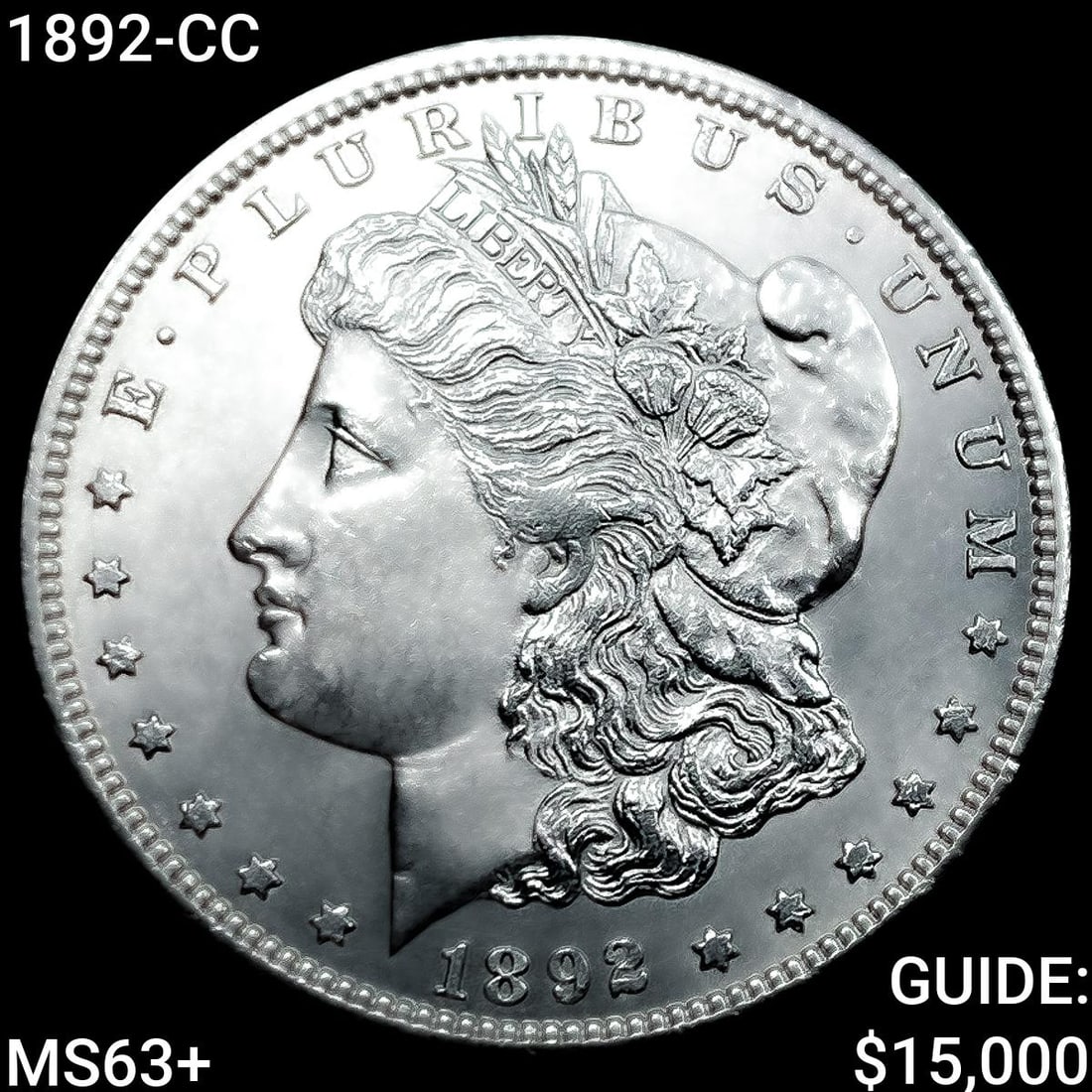 1892-CC Morgan Silver Dollar CHOICE BU+ (1 of 2)