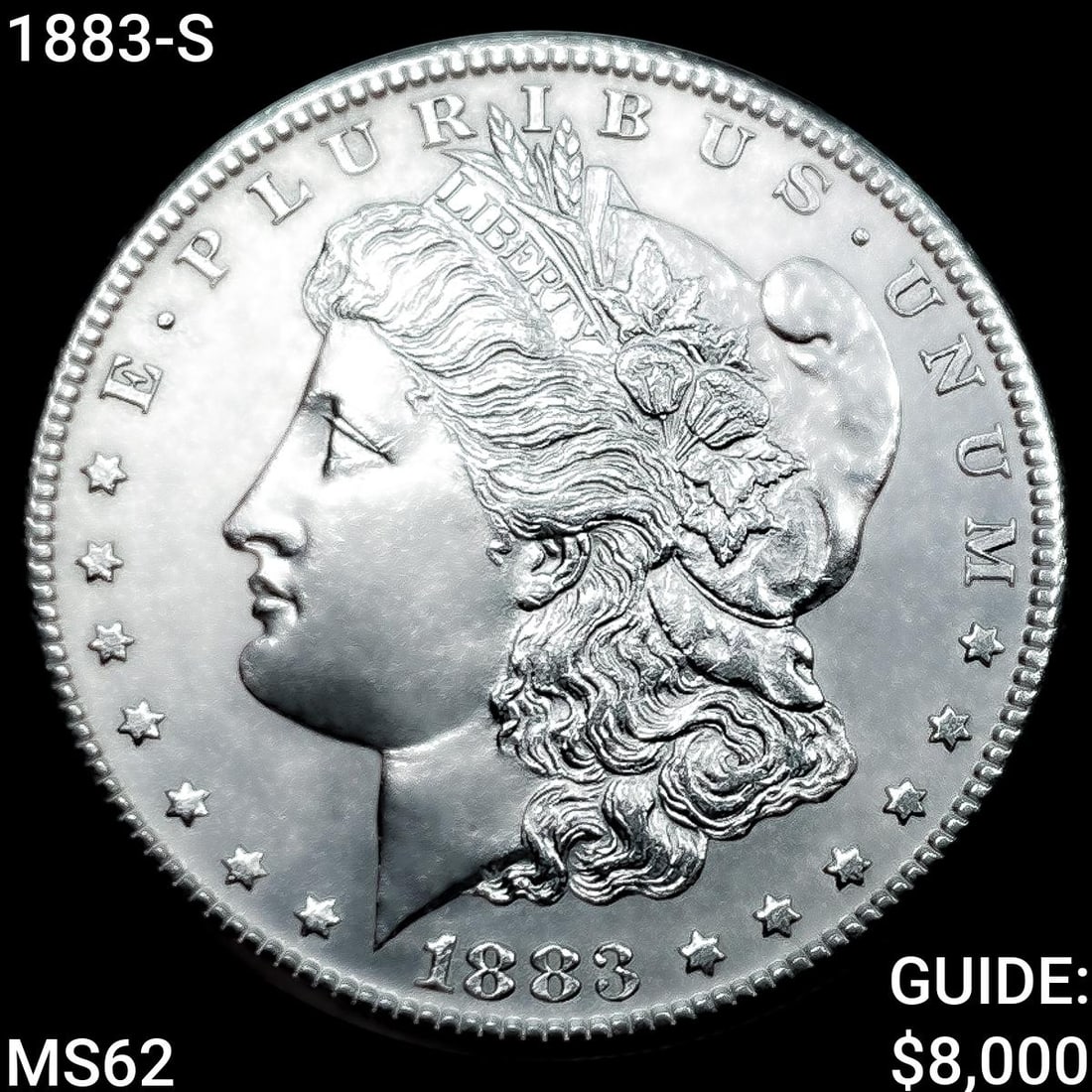 1883-S Morgan Silver Dollar UNCIRCULATED: 1883-S Morgan Silver Dollar UNCIRCULATED