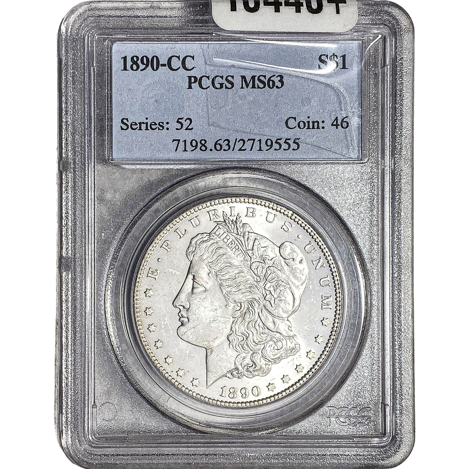 1890-CC Morgan Silver Dollar PCGS MS63 (1 of 2)