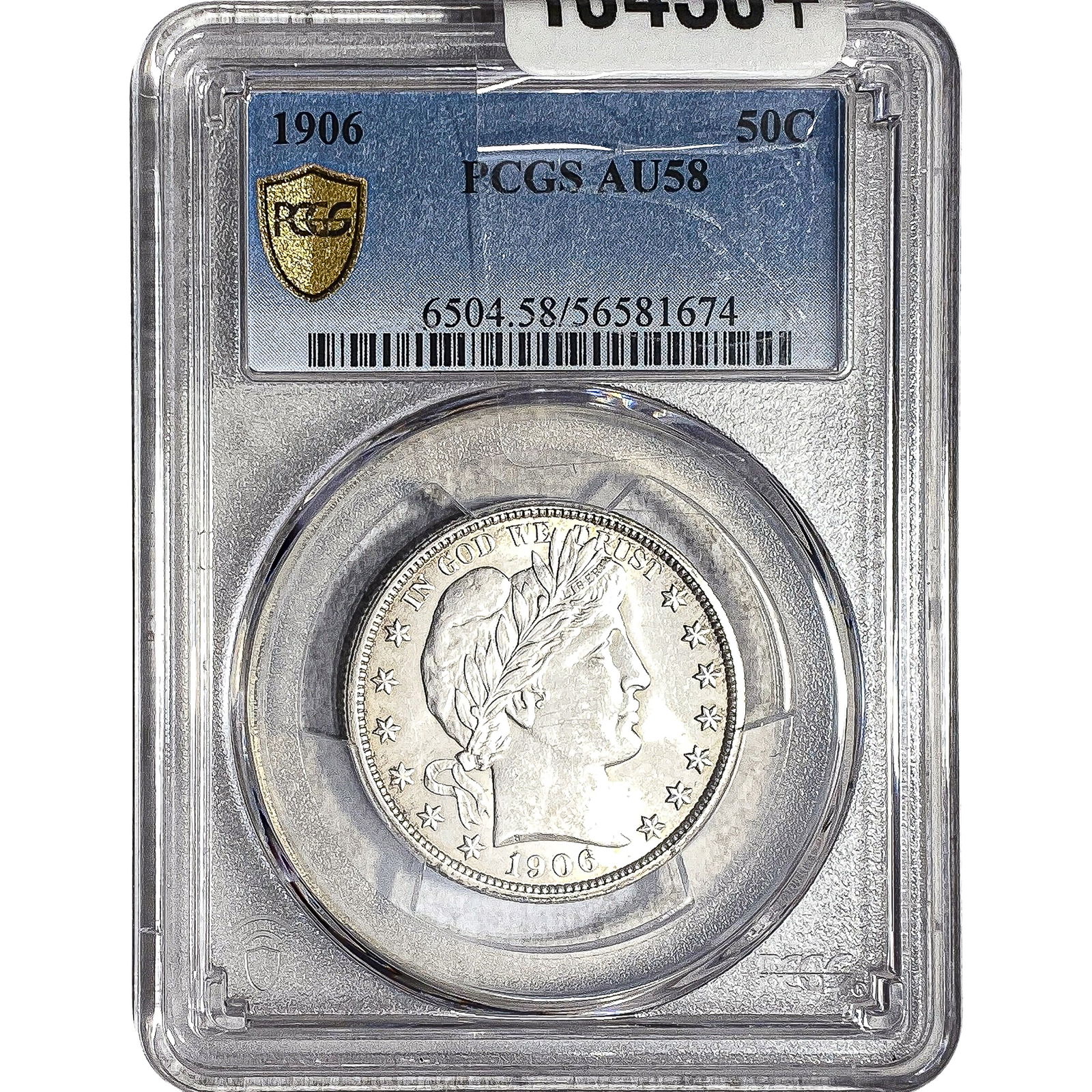 1906 Barber Half Dollar PCGS AU58 (1 of 2)