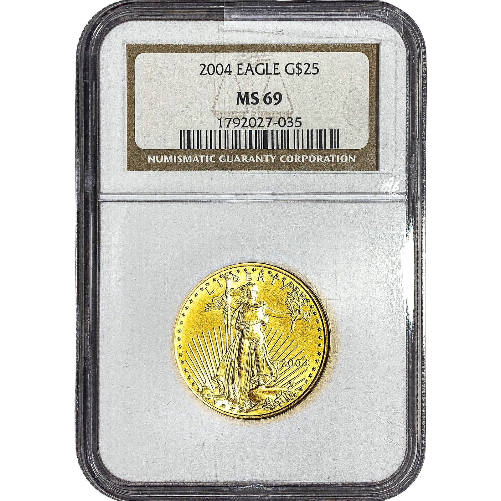 2004 1/2oz Gold Eagle $25 NGC MS69 (1 of 2)