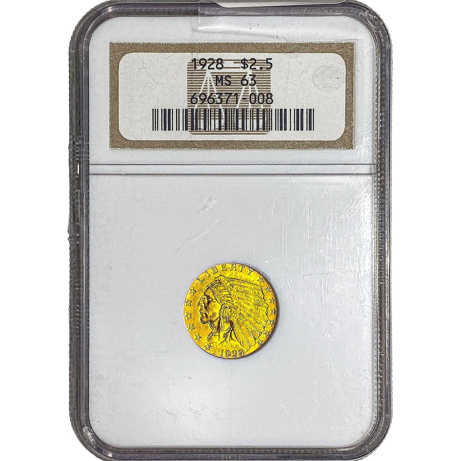 1928 $2.50 Gold Quarter Eagle NGC MS63 (1 of 2)