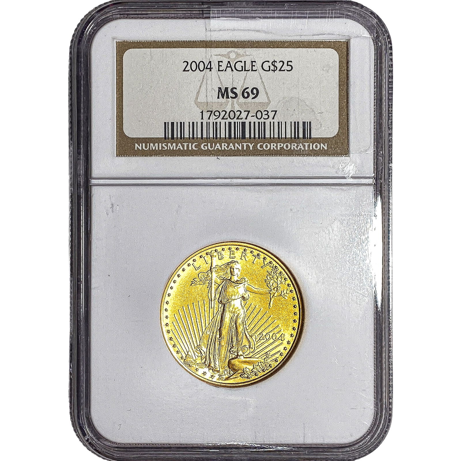2004 1/2oz Gold Eagle $25 NGC MS69 (1 of 2)