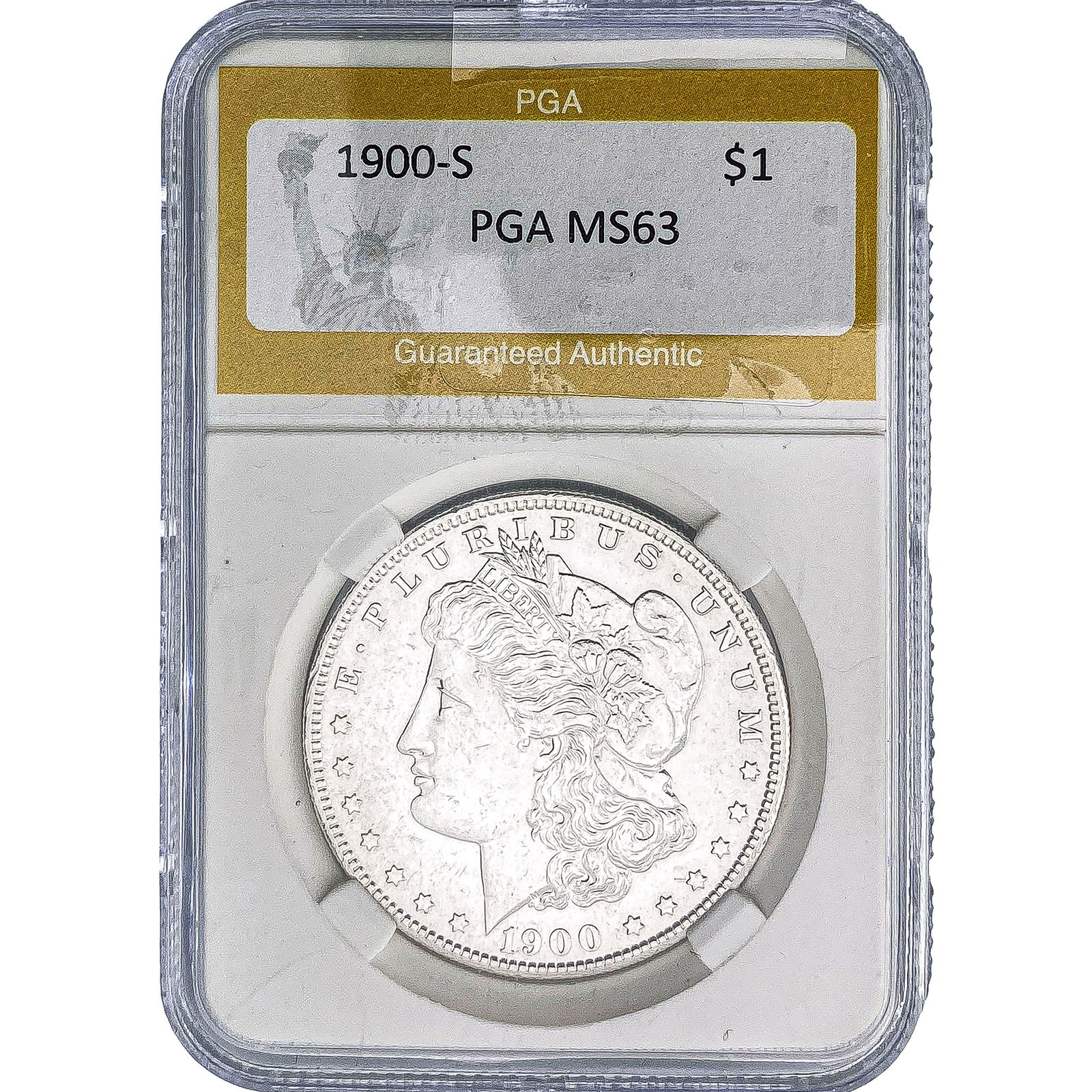 1900-S Morgan Silver Dollar PGA MS63 (1 of 2)