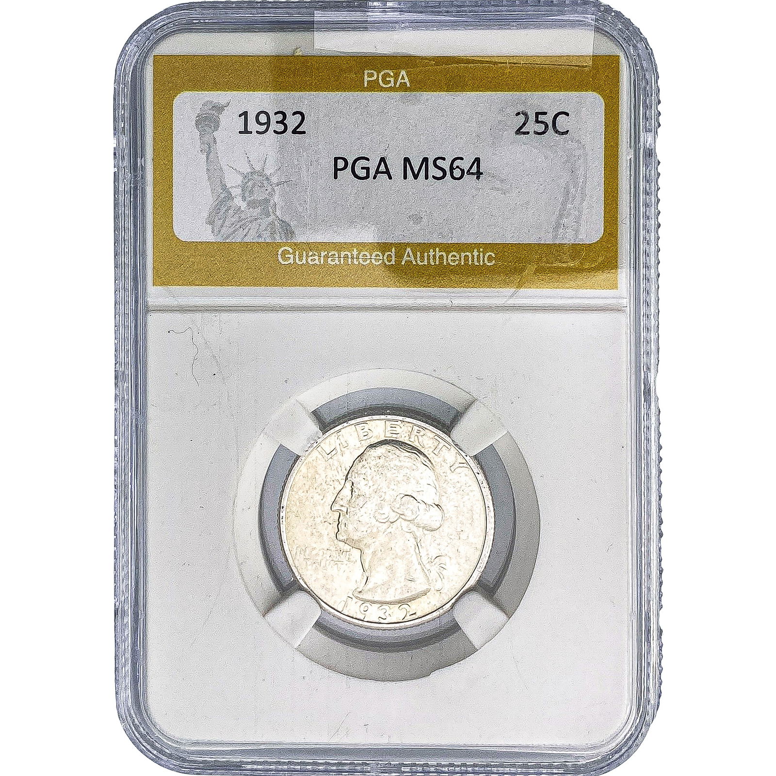 1932 Washington Silver Quarter PGA MS64: 1932 Washington Silver Quarter PGA MS64