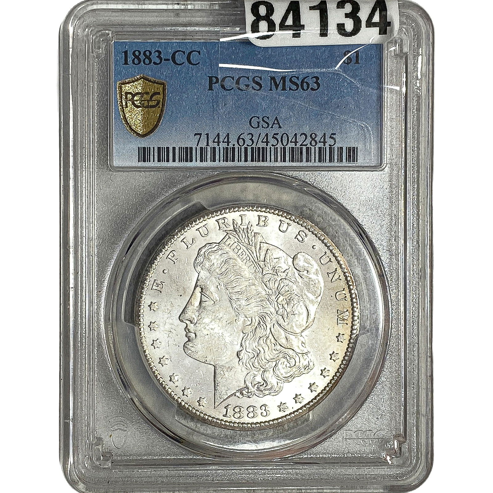 1883-CC Morgan Silver Dollar PCGS MS63 GSA (1 of 2)