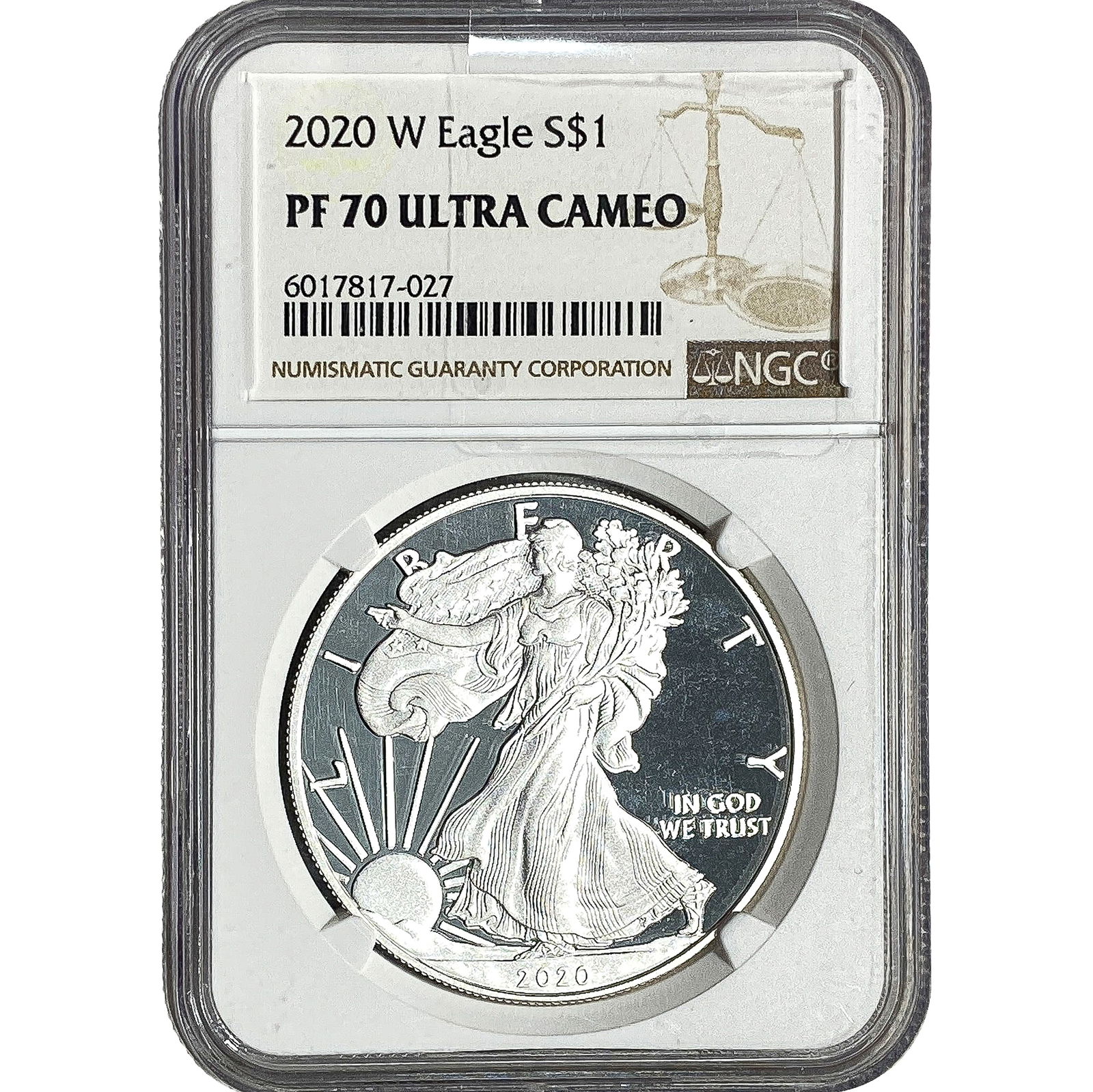 2020-W Silver Eagle NGC PF70 Ultra Cameo (1 of 2)