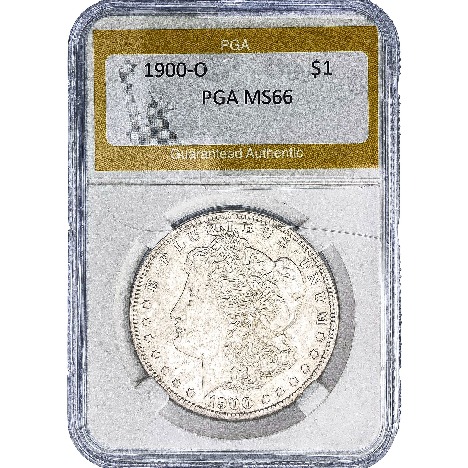 1900-O Morgan Silver Dollar PGA MS66: 1900-O Morgan Silver Dollar PGA MS66