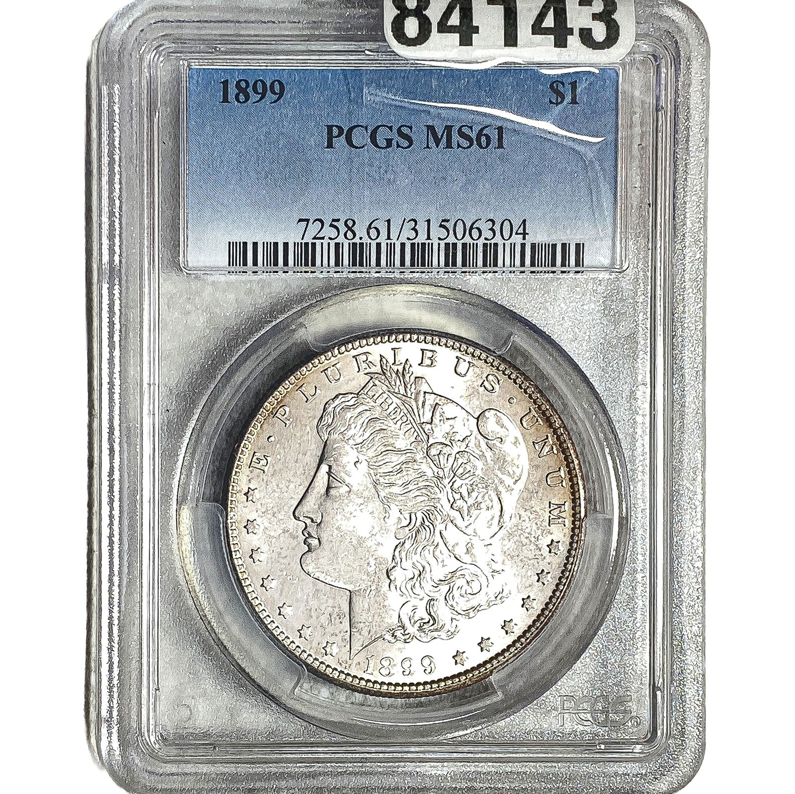 1899 Morgan Silver Dollar PCGS MS61: 1899 Morgan Silver Dollar PCGS MS61