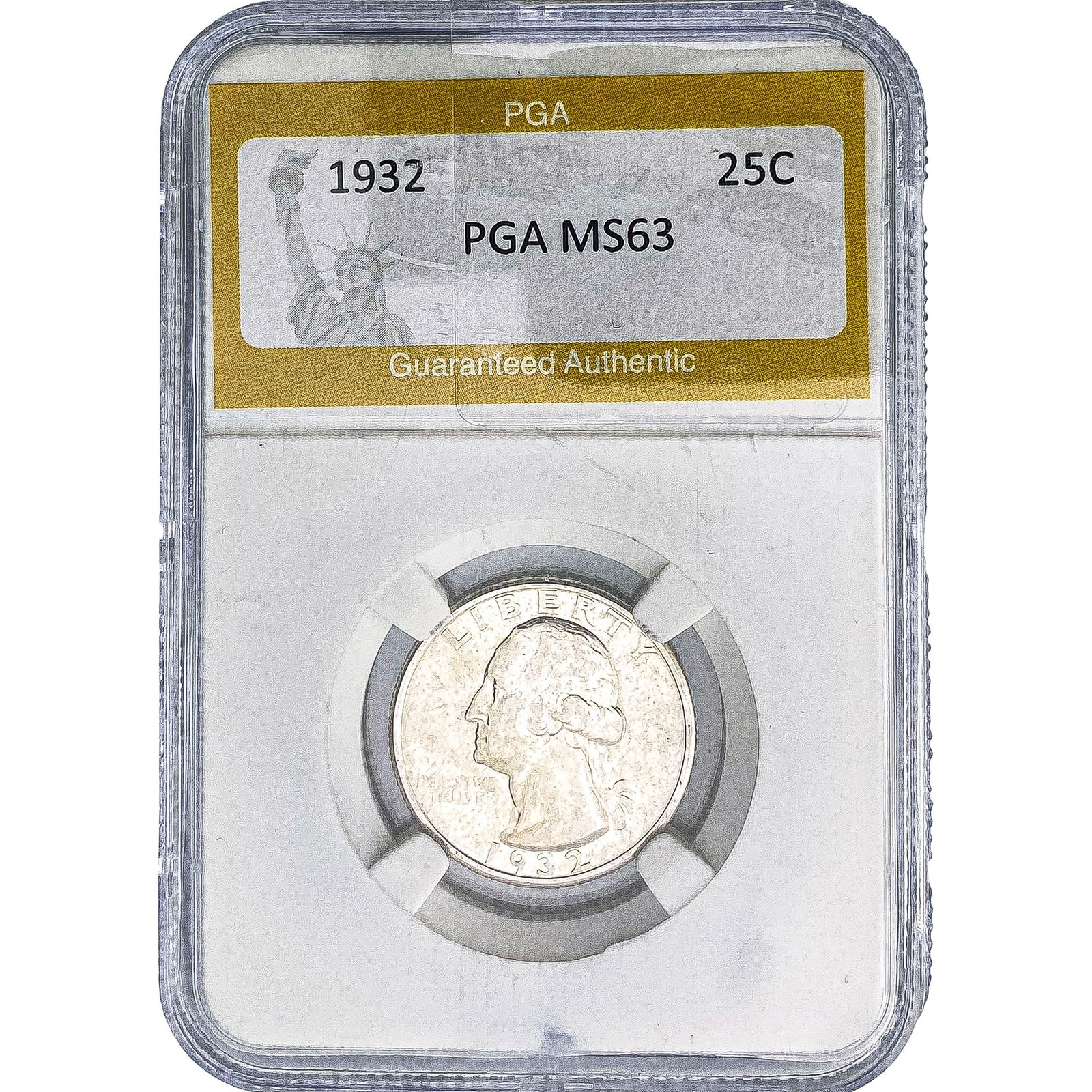 1932 Washington Silver Quarter PGA MS63: 1932 Washington Silver Quarter PGA MS63