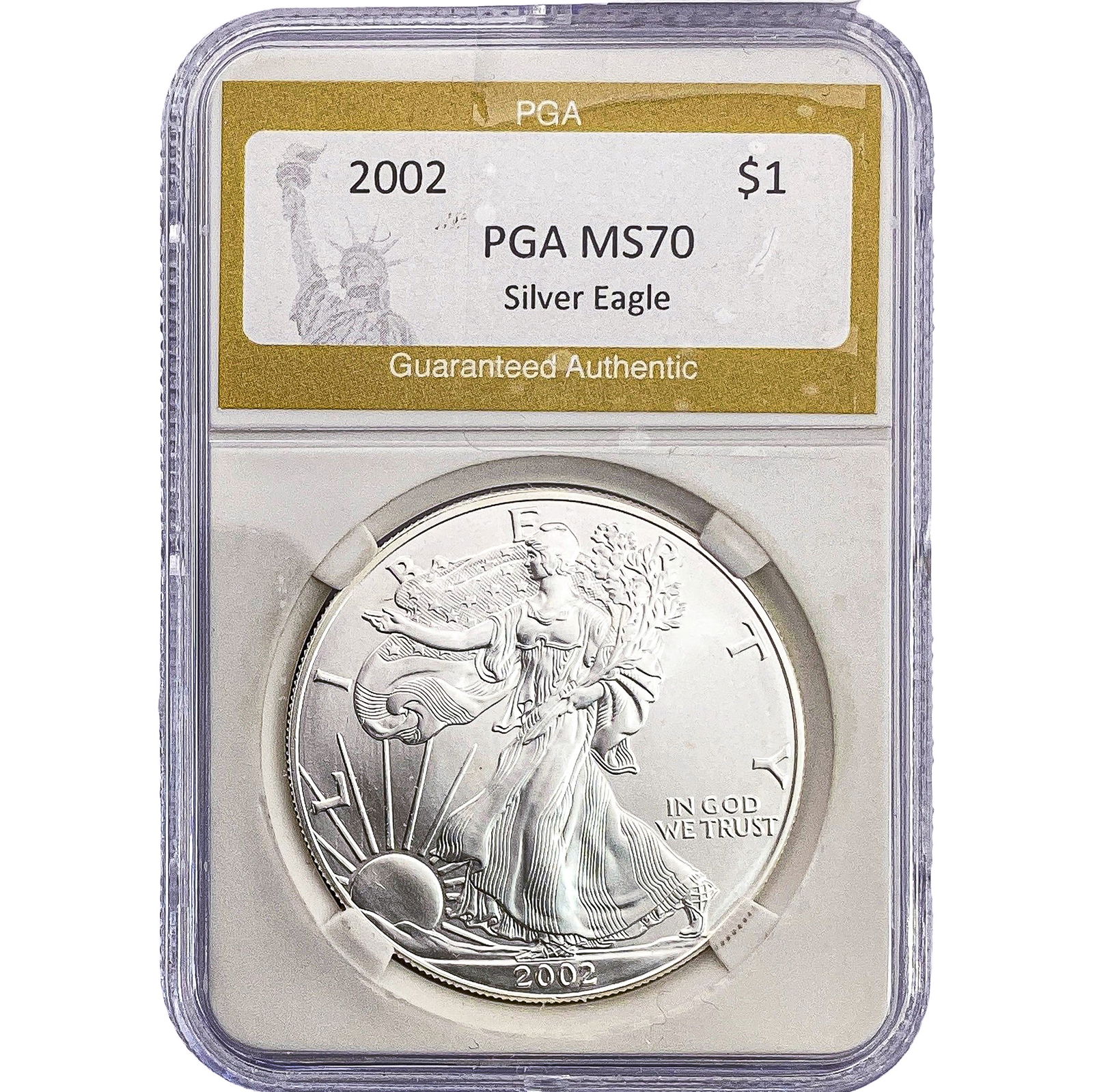 2002 Silver Eagle PGA MS70: 2002 Silver Eagle PGA MS70